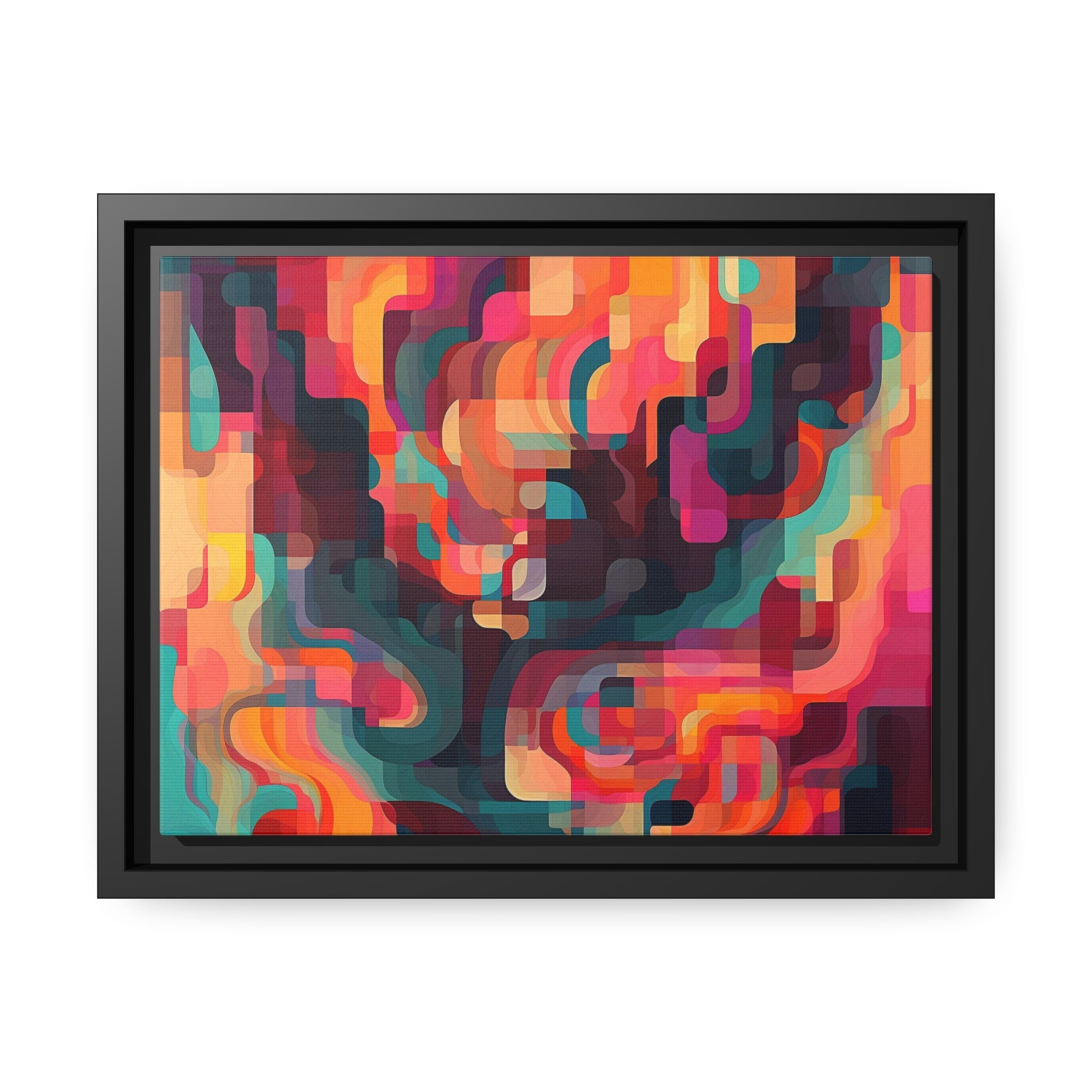 Modern Abstract I Matte Canvas, Black Frame