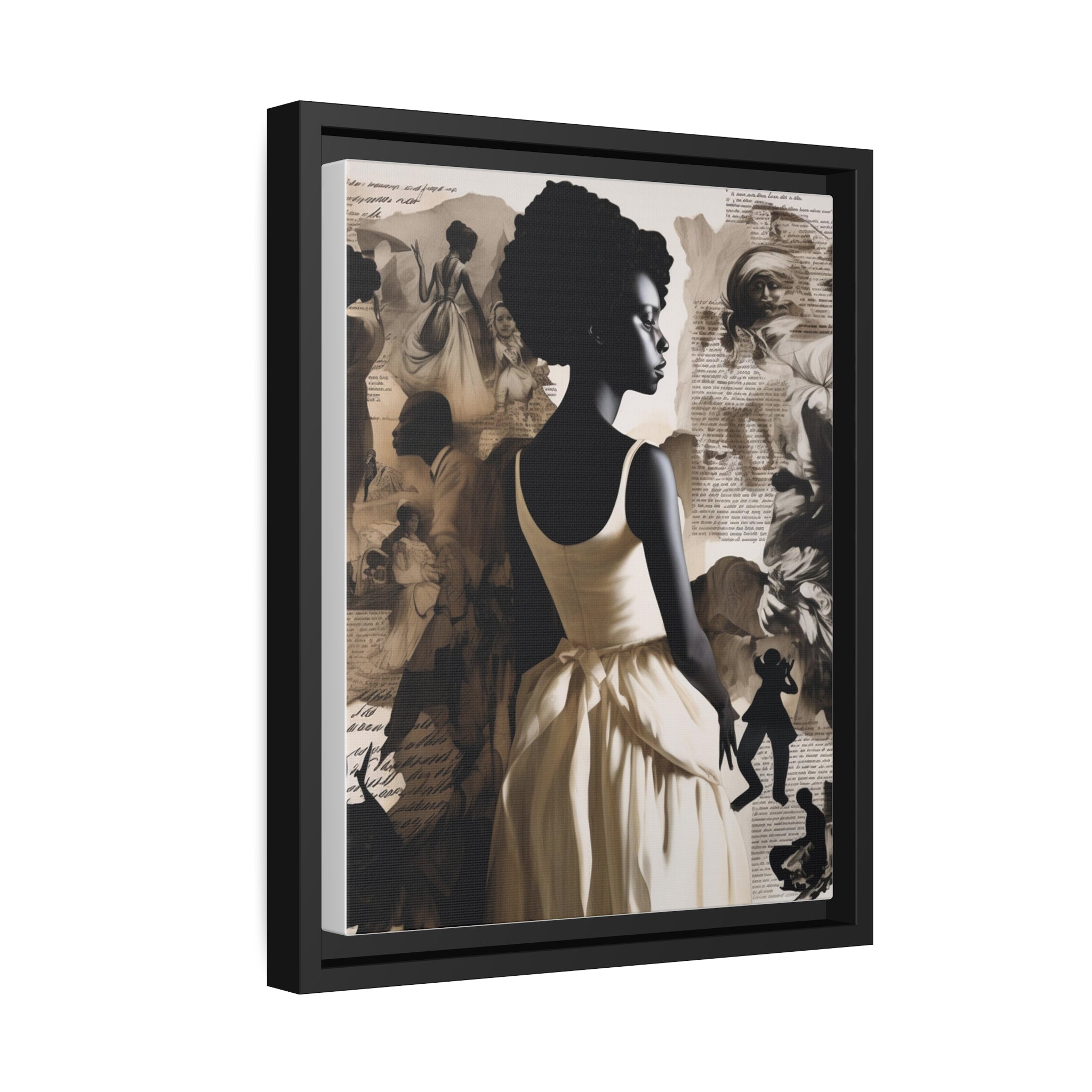 Wall Art Inspired by Kara Walke Matte Canvas, Black Frame