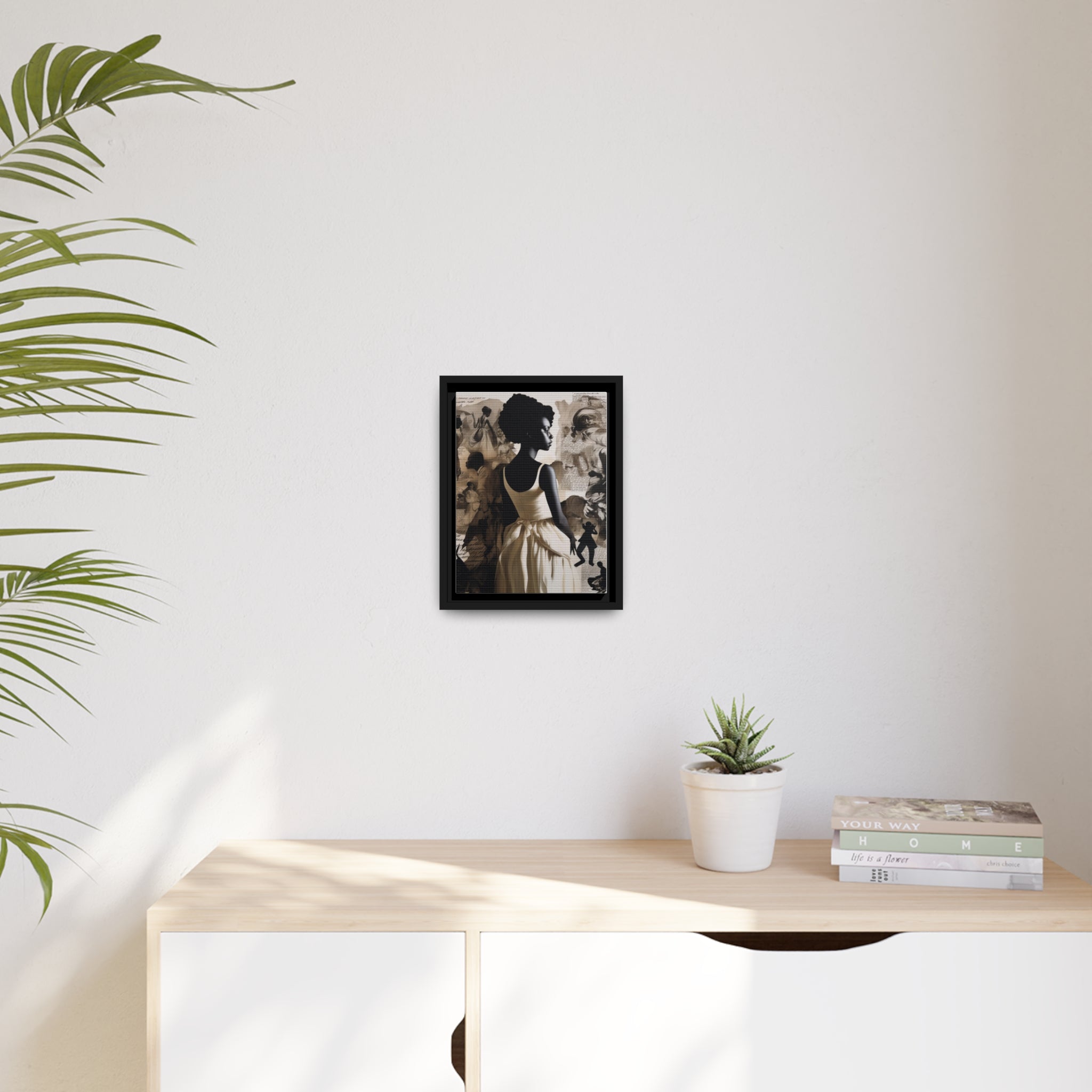 Wall Art Inspired by Kara Walke Matte Canvas, Black Frame