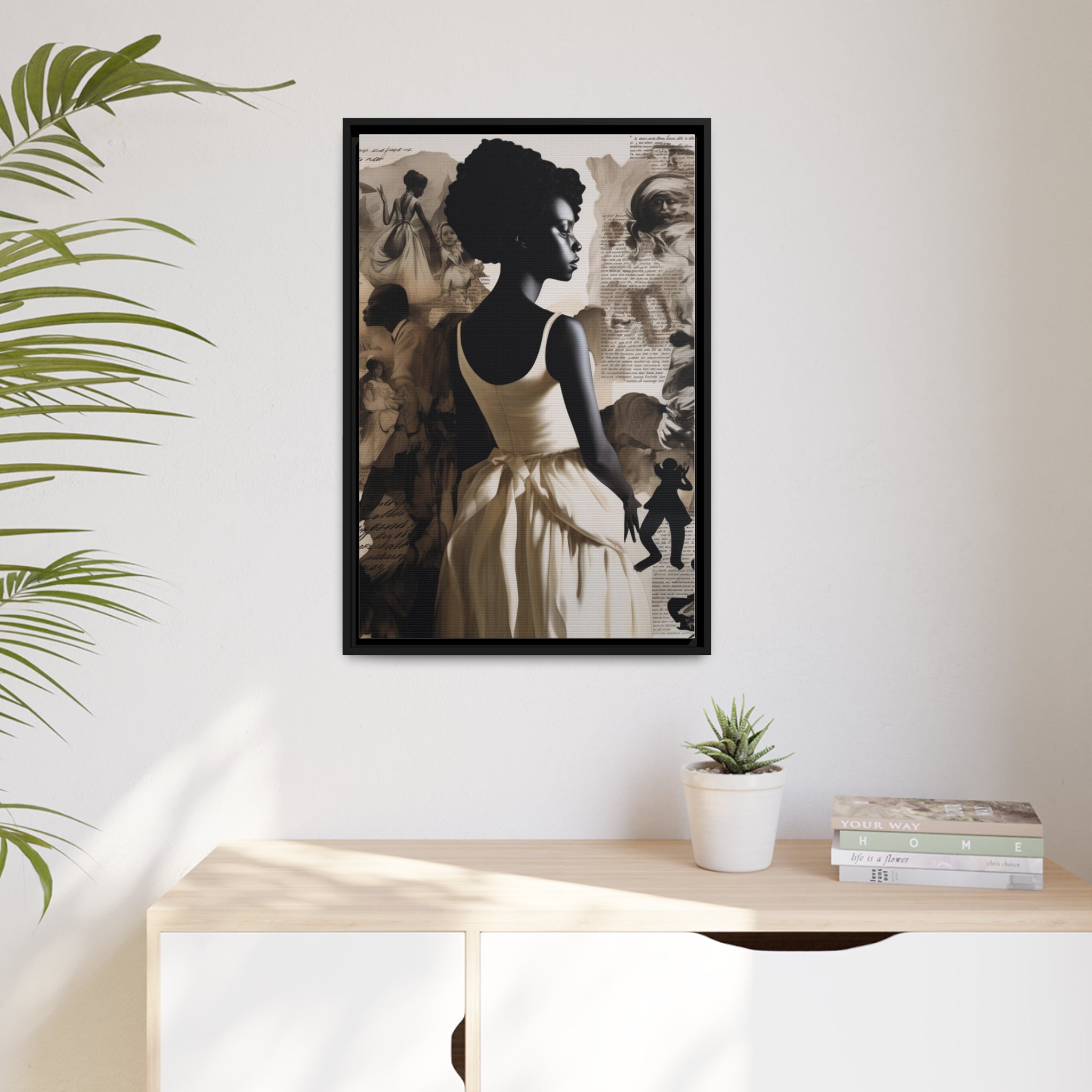 Wall Art Inspired by Kara Walke Matte Canvas, Black Frame