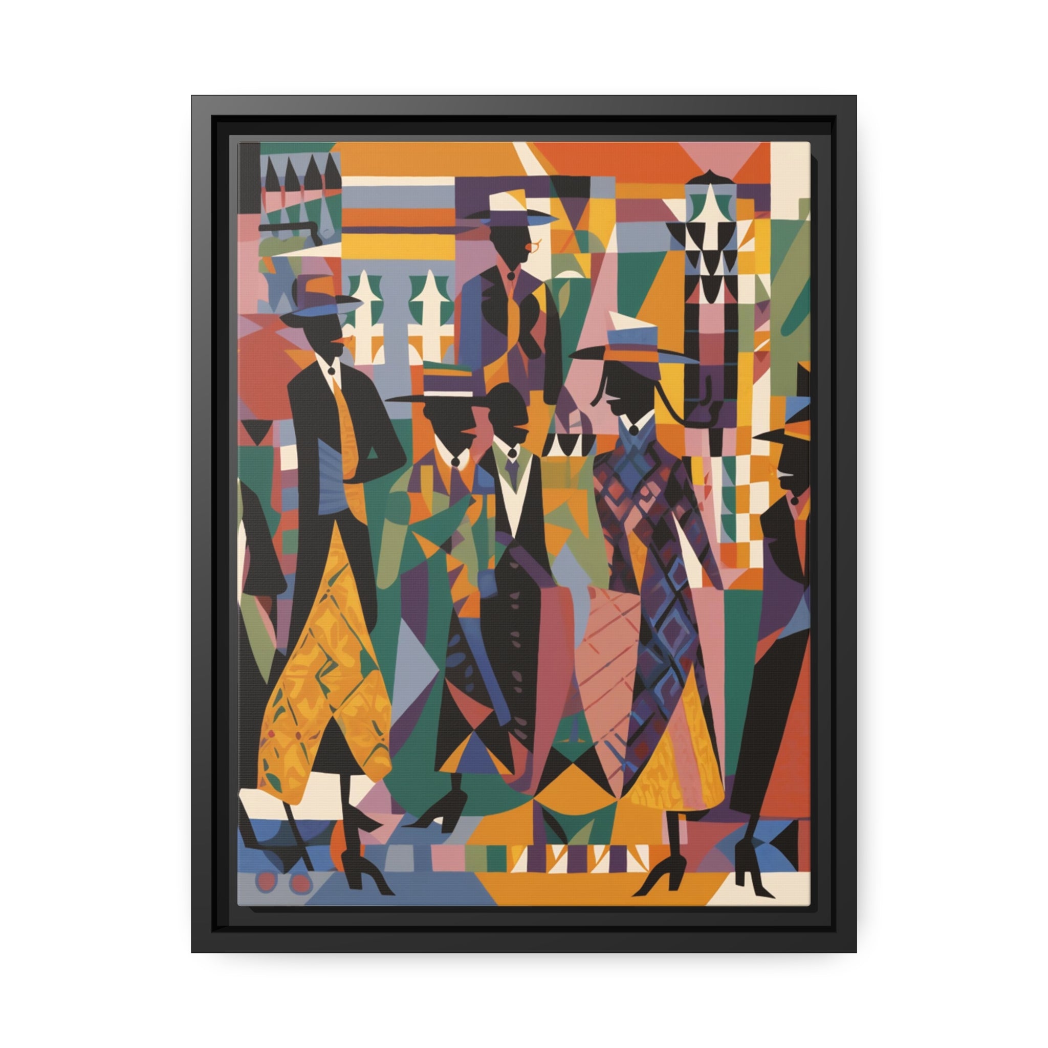 Renaissance I Matte Canvas, Black Frame
