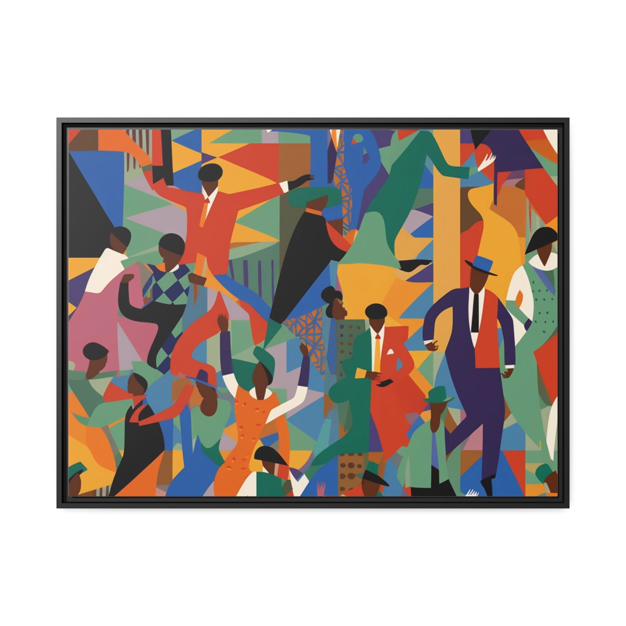 Harlem I Matte Canvas, Black Frame