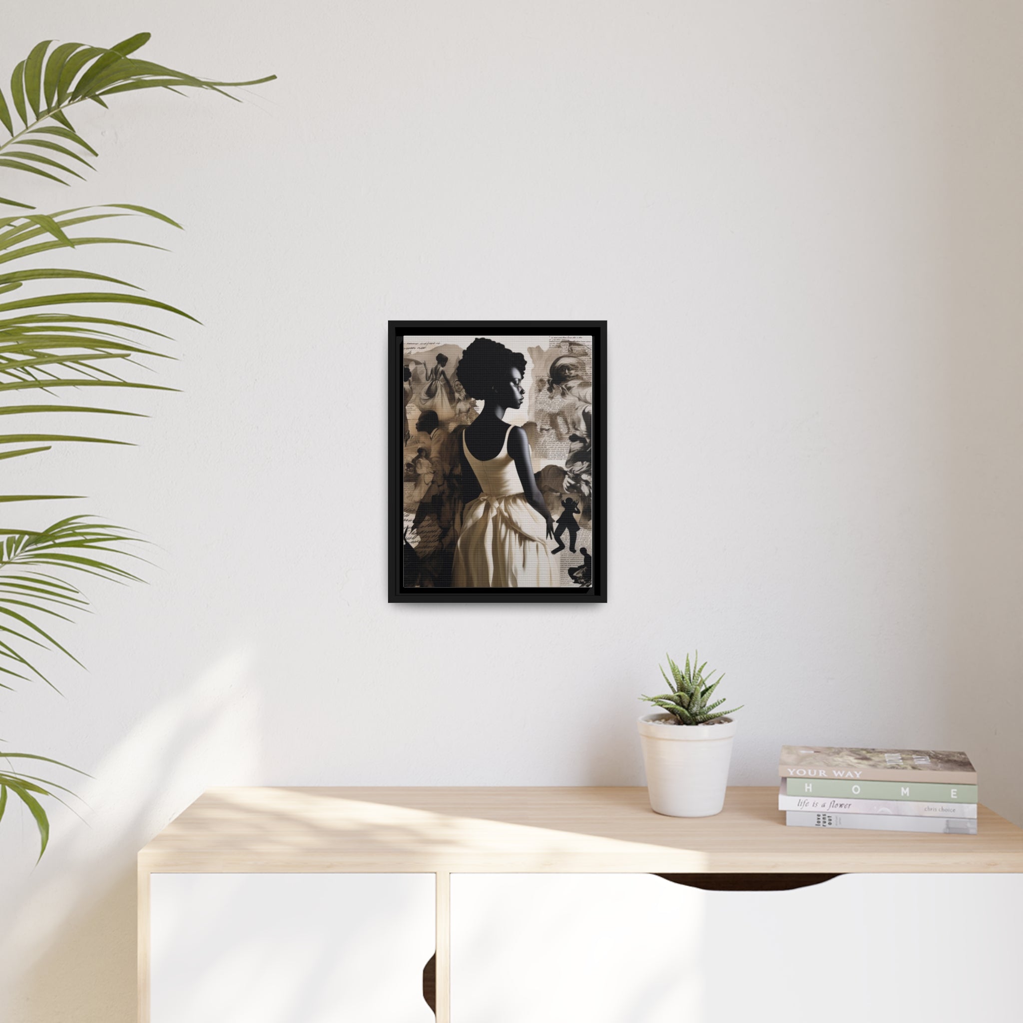 Wall Art Inspired by Kara Walke Matte Canvas, Black Frame