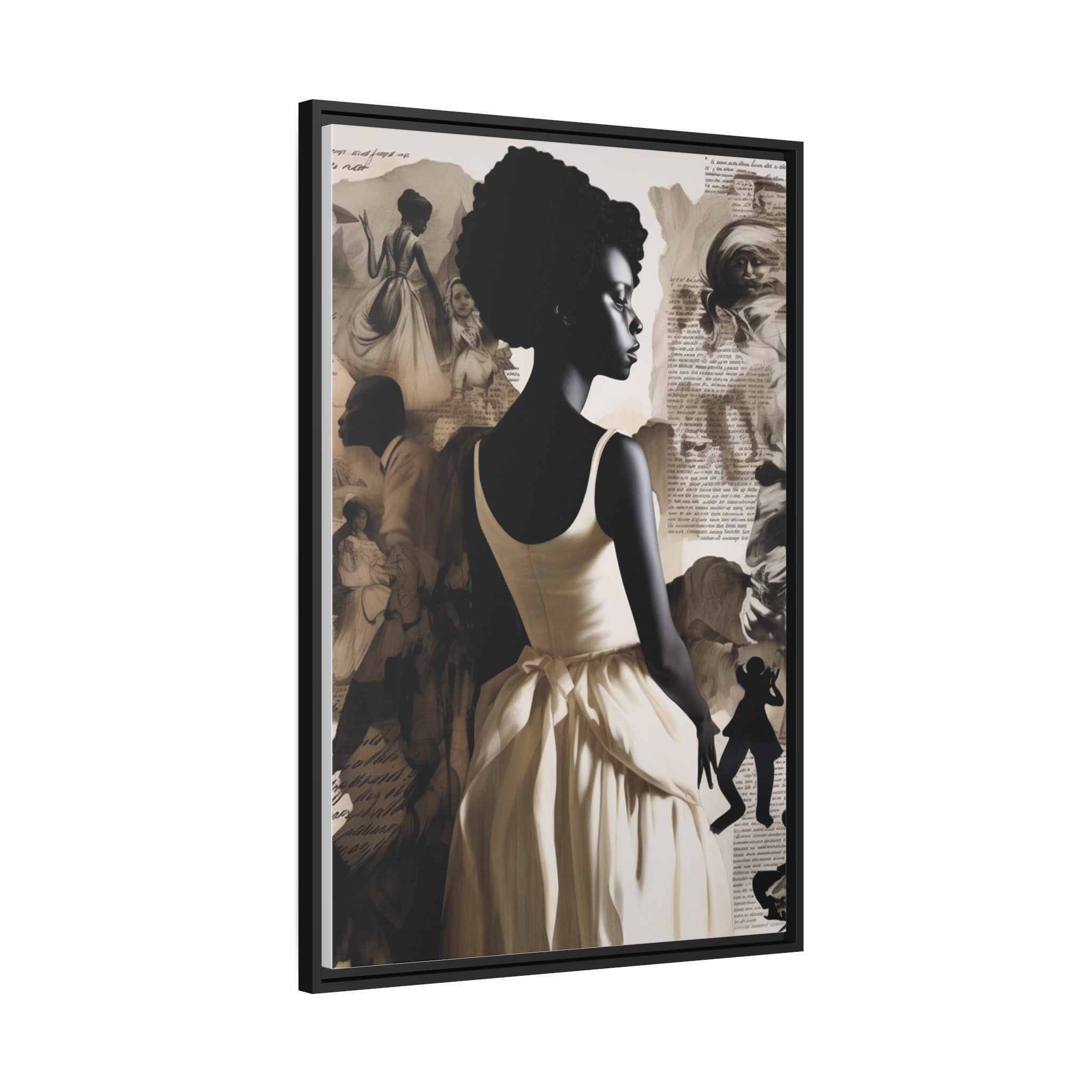 Wall Art Inspired by Kara Walke Matte Canvas, Black Frame