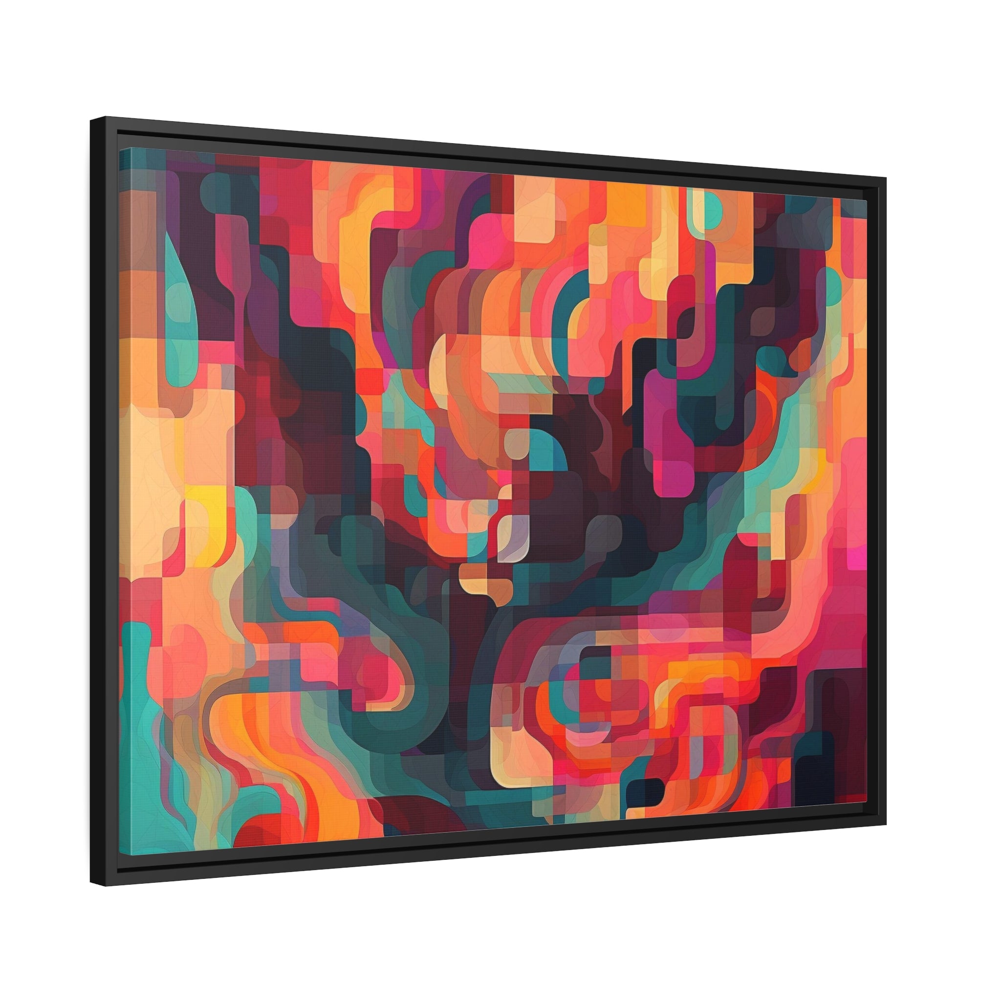 Modern Abstract I Matte Canvas, Black Frame