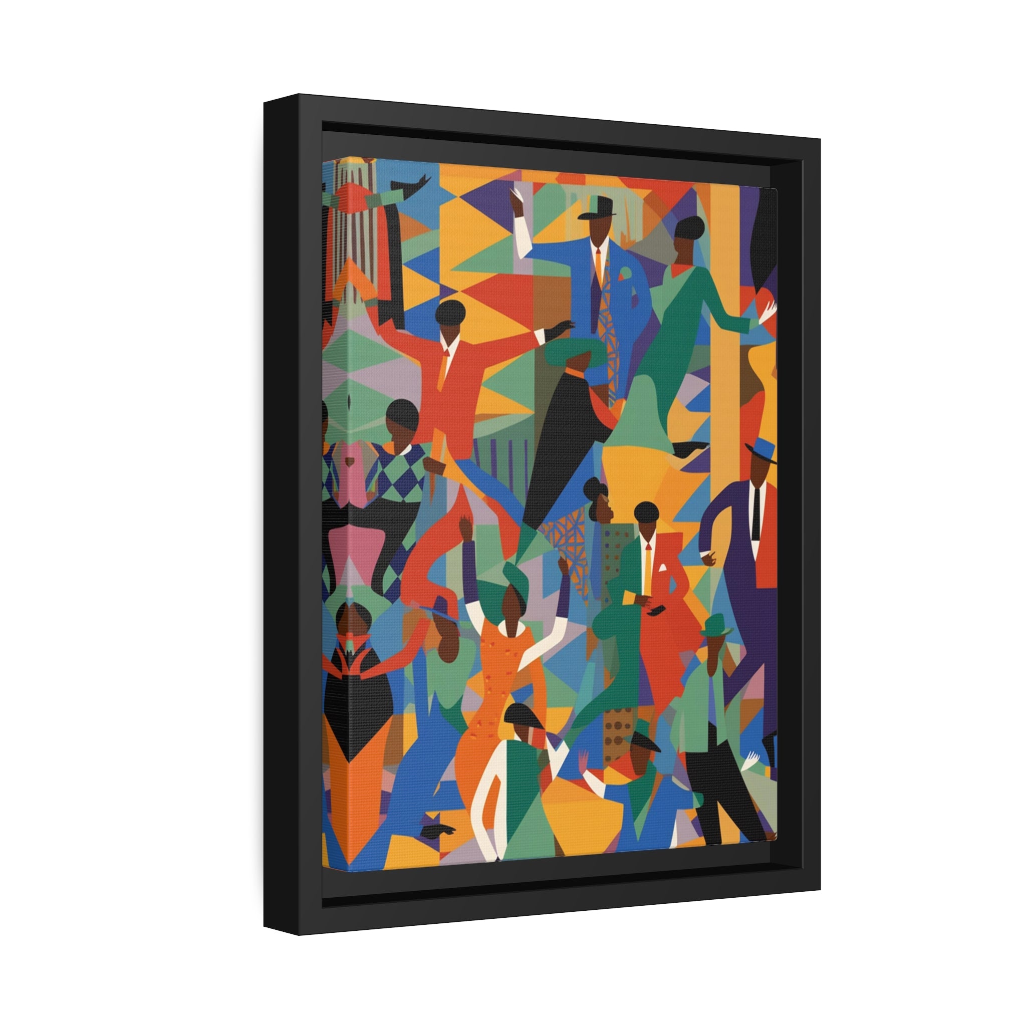 Harlem I Matte Canvas, Black Frame