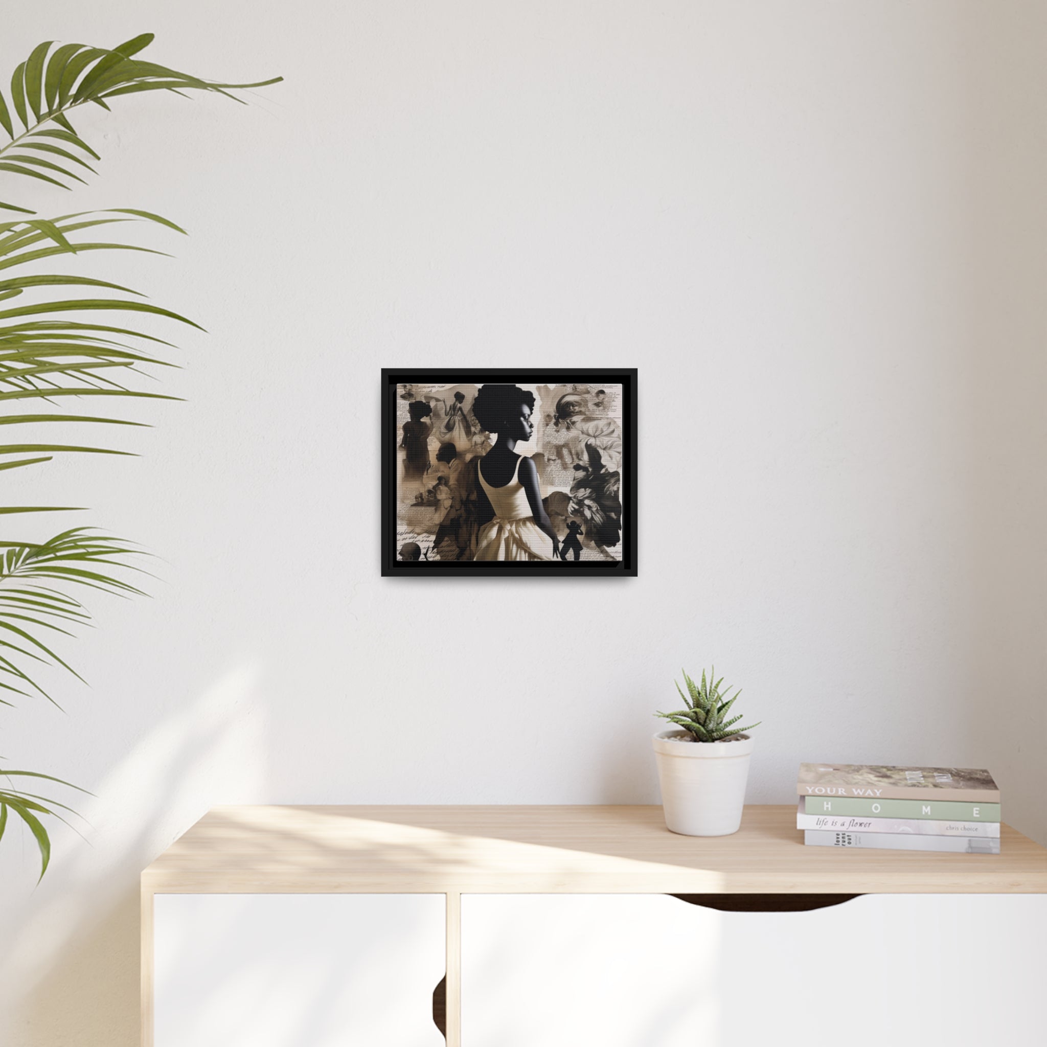 Wall Art Inspired by Kara Walke Matte Canvas, Black Frame