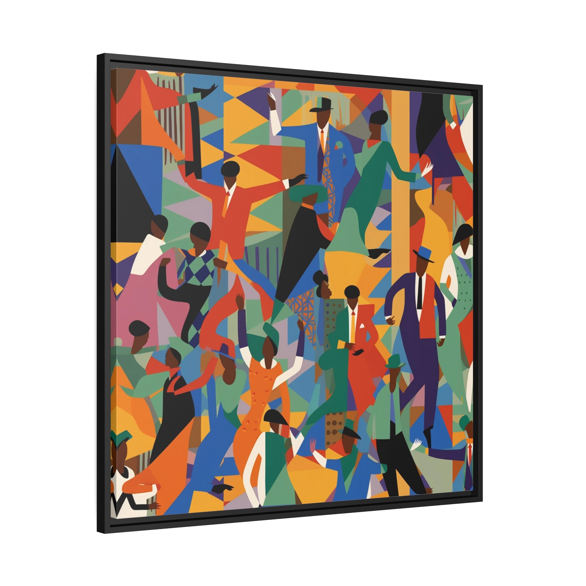 Harlem I Matte Canvas, Black Frame