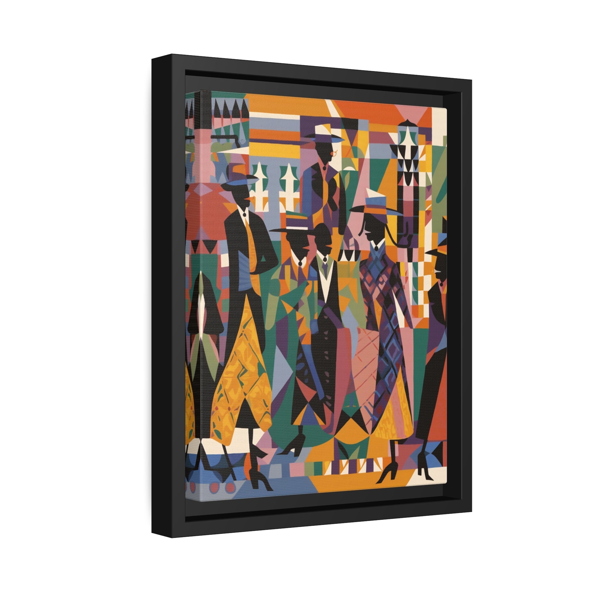 Renaissance I Matte Canvas, Black Frame