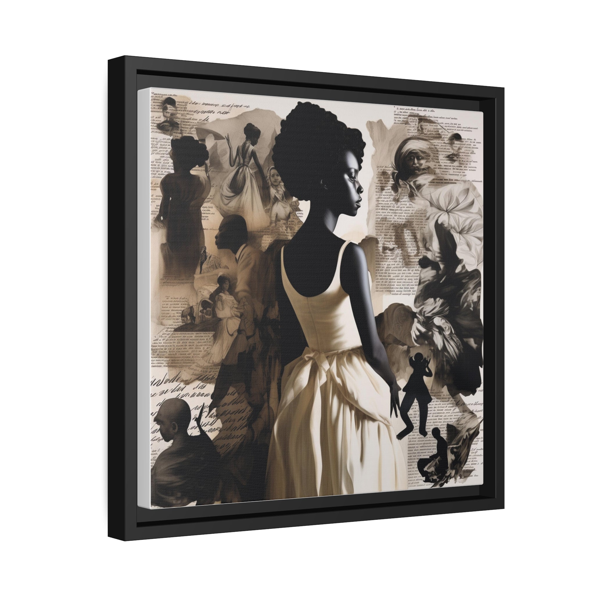 Wall Art Inspired by Kara Walke Matte Canvas, Black Frame