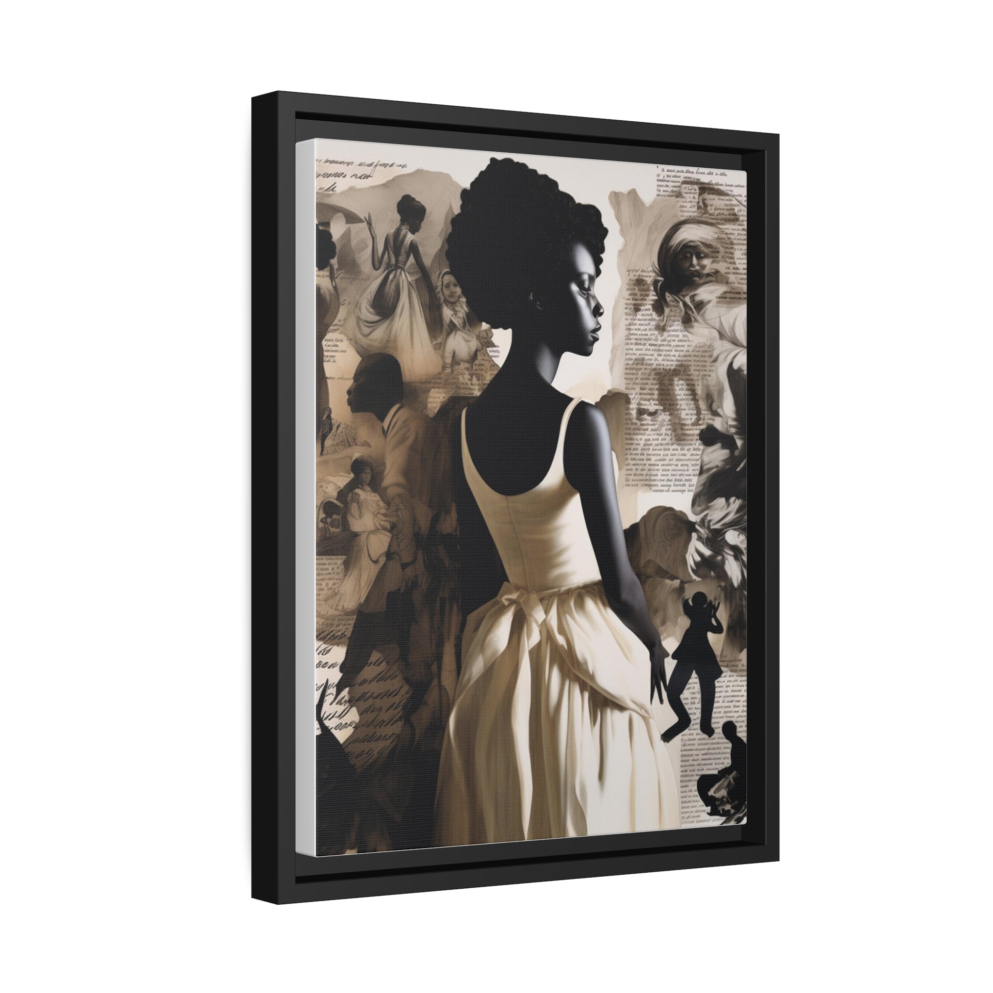 Wall Art Inspired by Kara Walke Matte Canvas, Black Frame