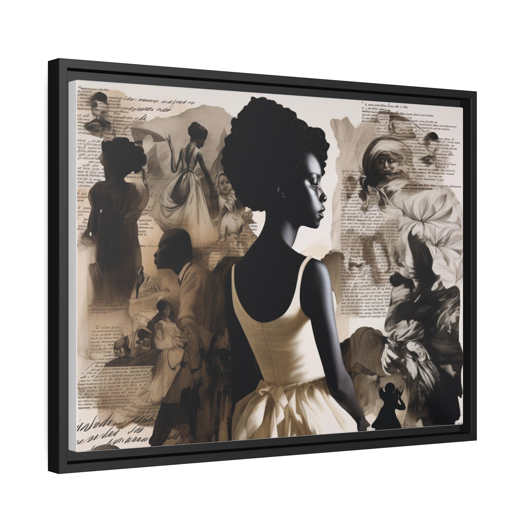 Wall Art Inspired by Kara Walke Matte Canvas, Black Frame