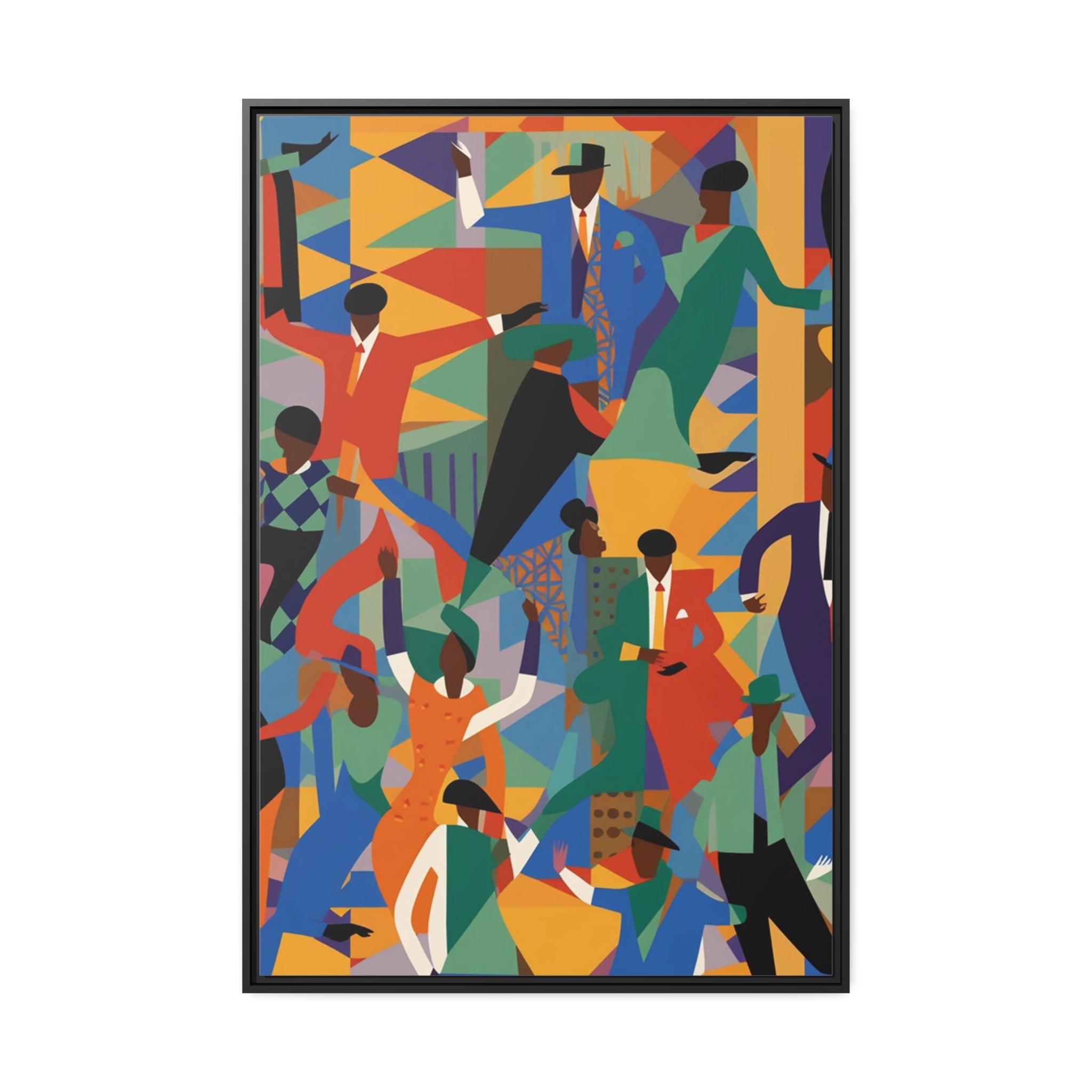 Harlem I Matte Canvas, Black Frame