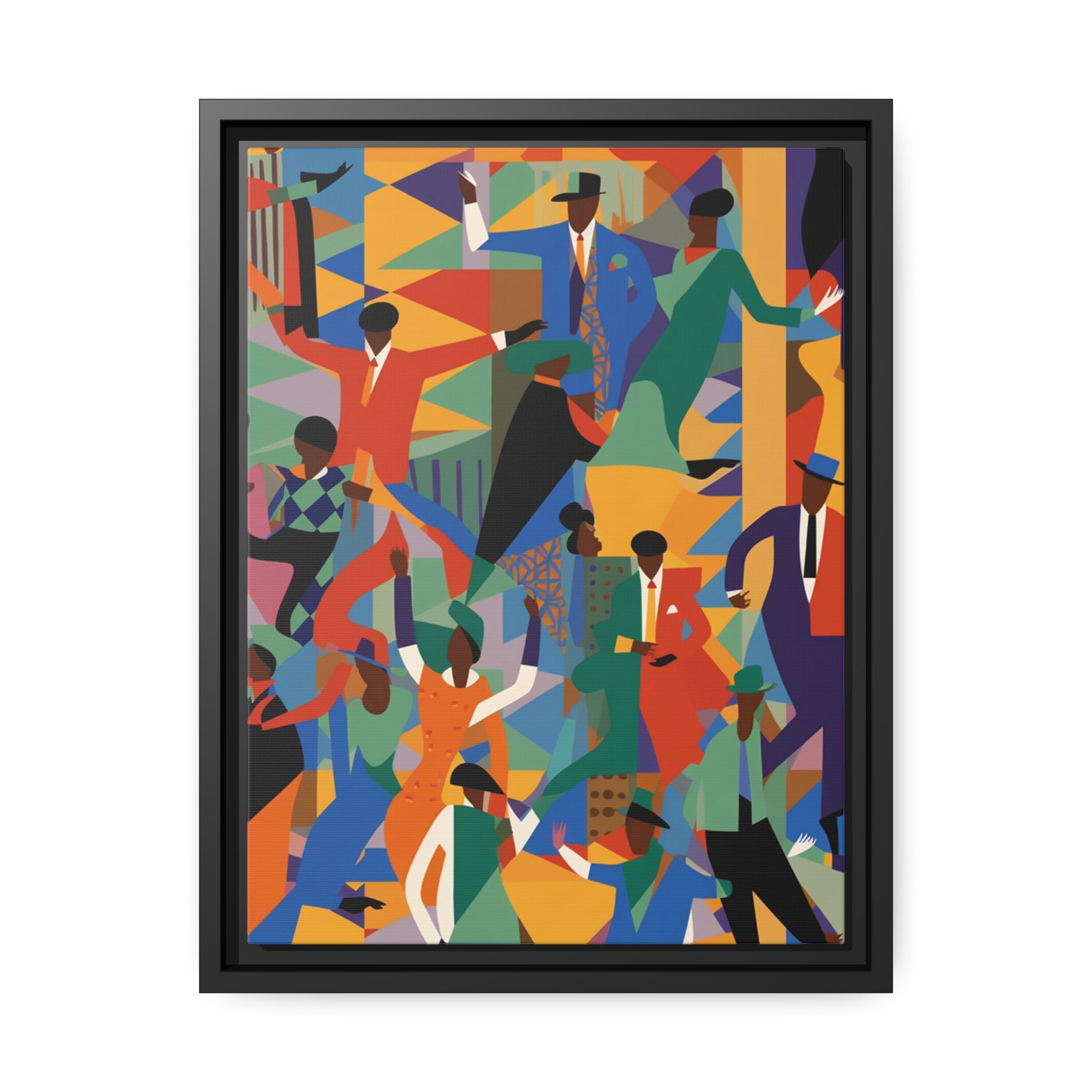 Harlem I Matte Canvas, Black Frame