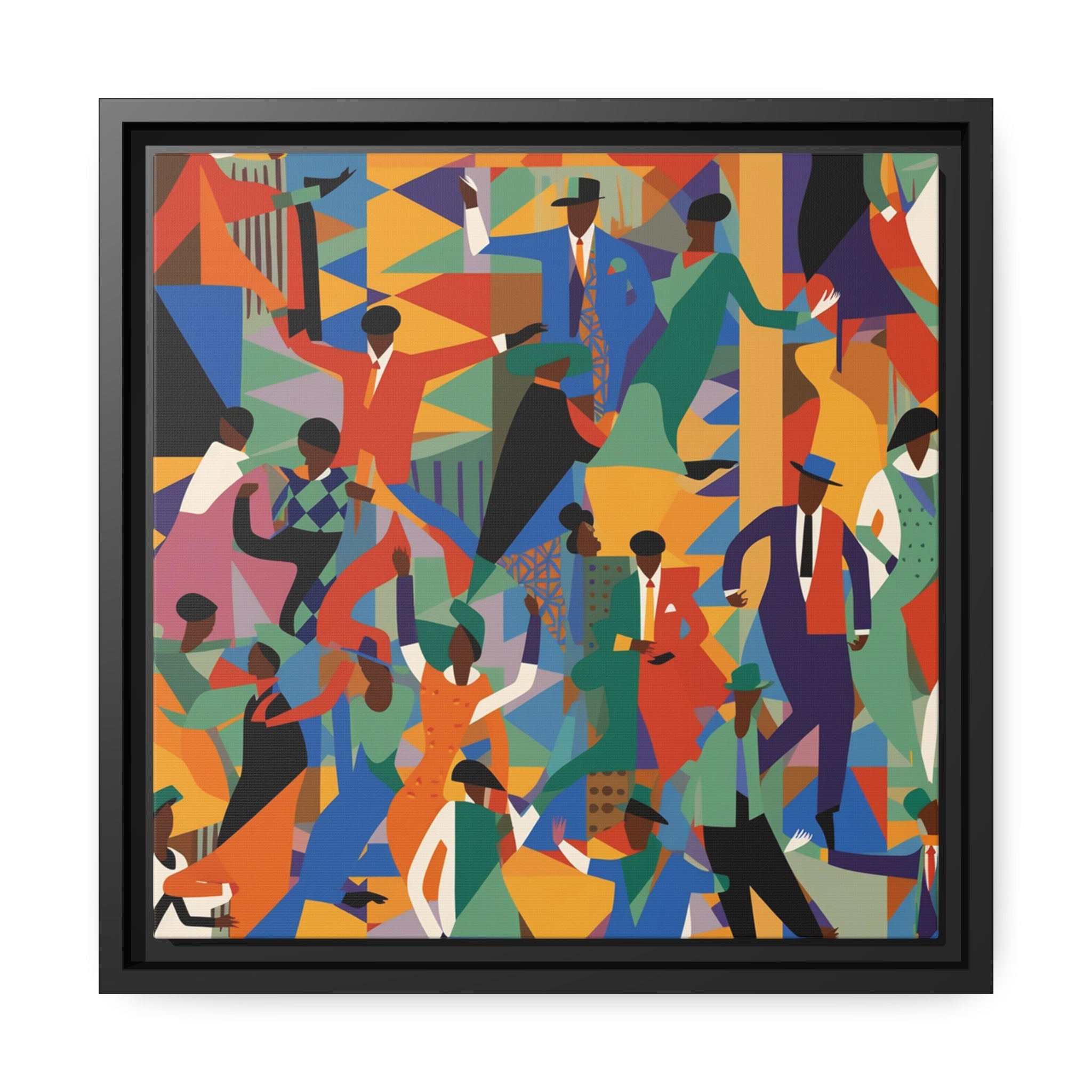 Harlem I Matte Canvas, Black Frame