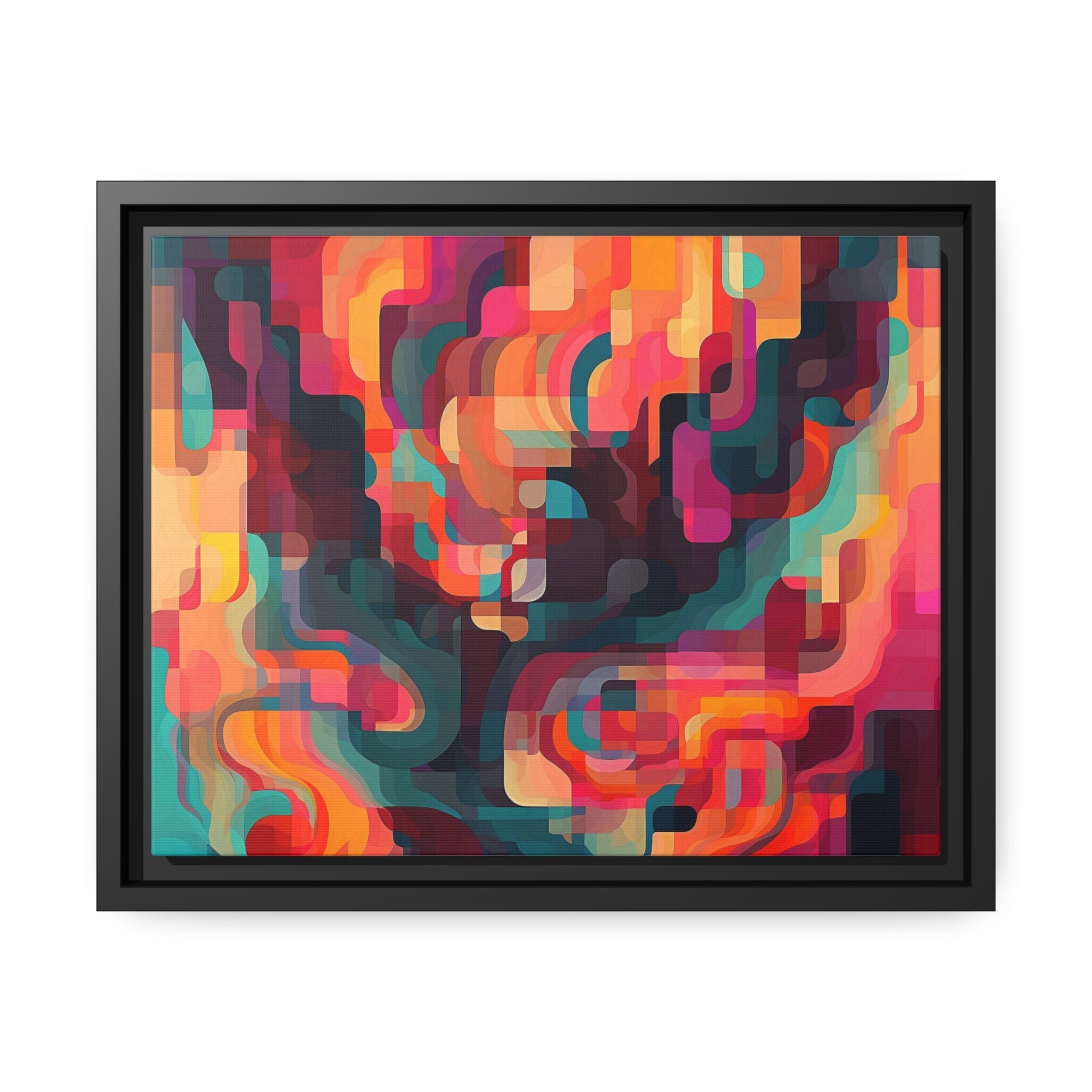 Modern Abstract I Matte Canvas, Black Frame
