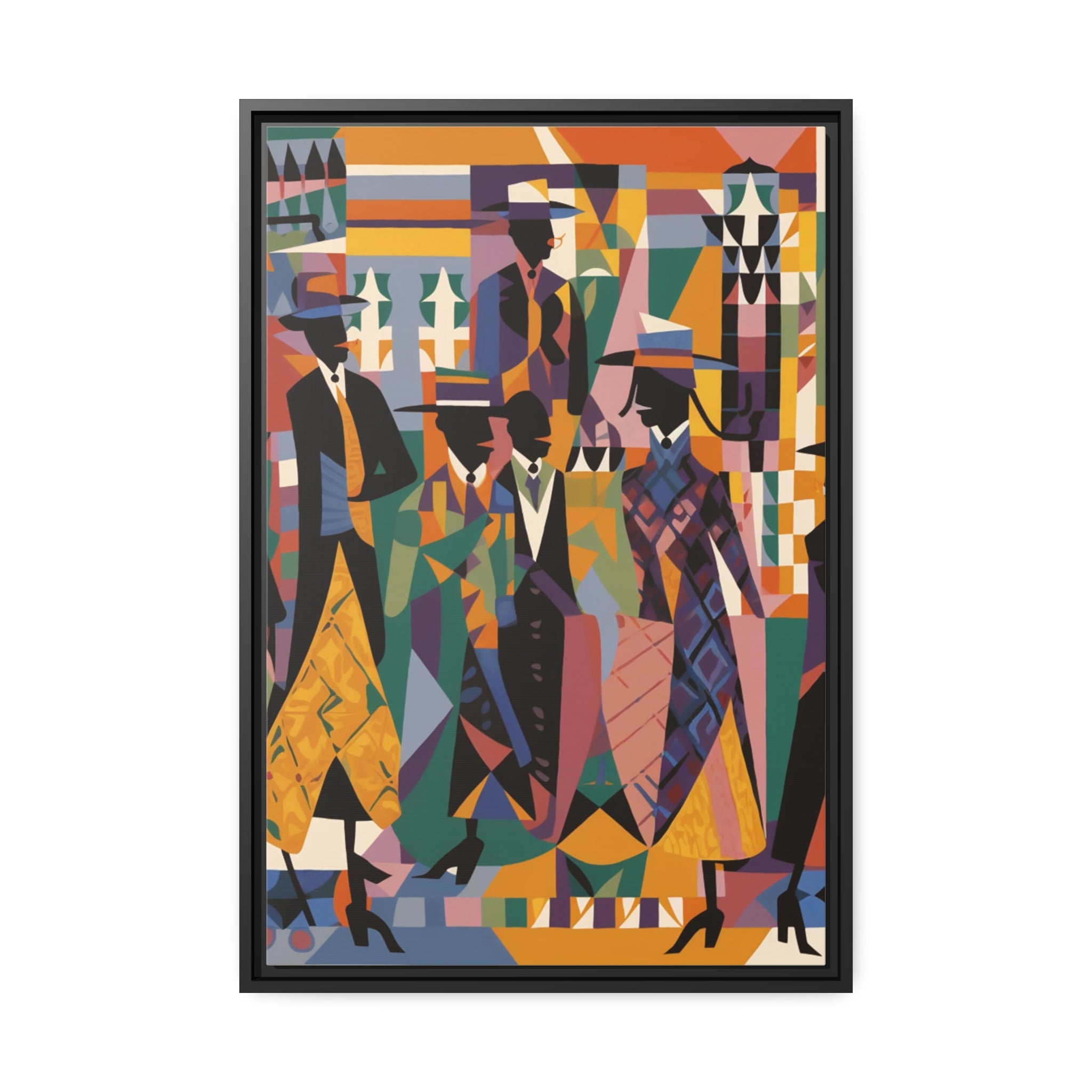 Renaissance I Matte Canvas, Black Frame