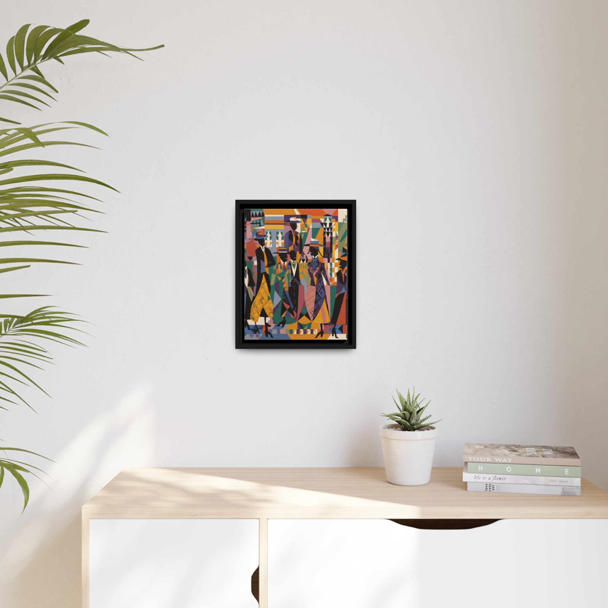Renaissance I Matte Canvas, Black Frame