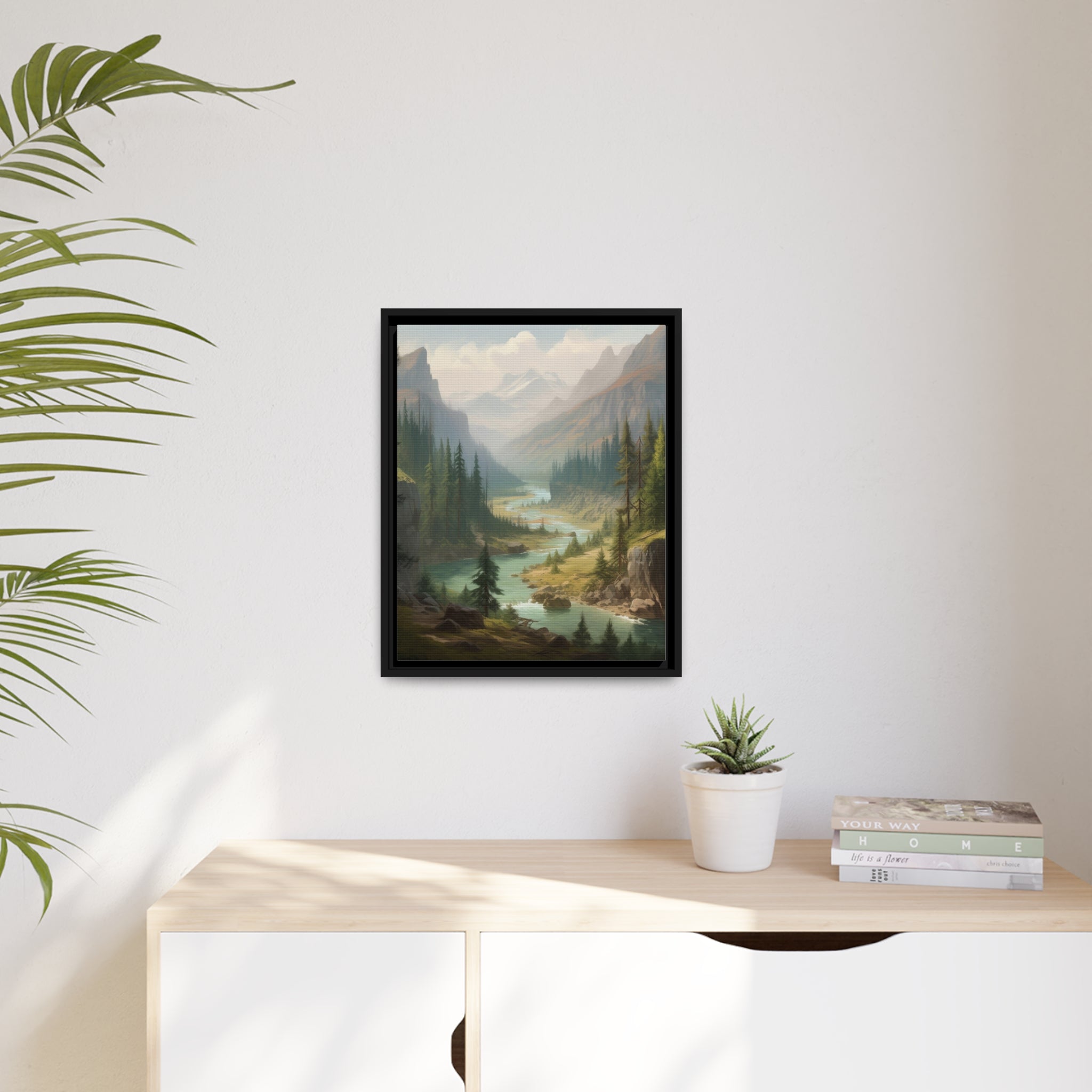 Forest I Matte Canvas, Black Frame