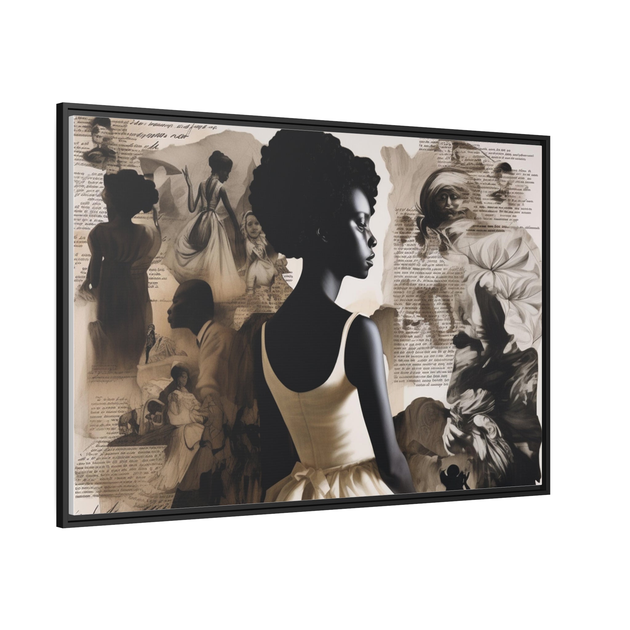 Wall Art Inspired by Kara Walke Matte Canvas, Black Frame