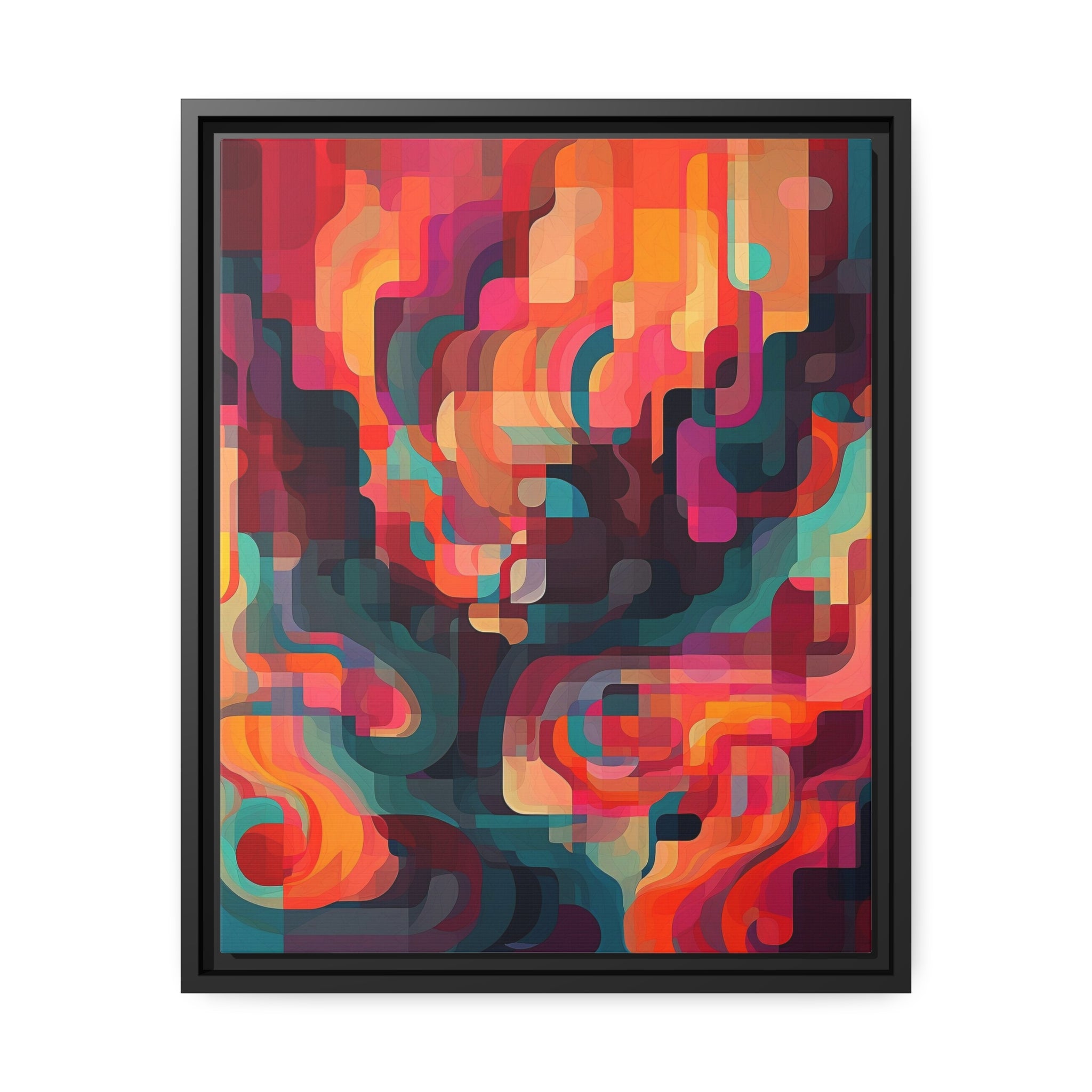 Modern Abstract I Matte Canvas, Black Frame
