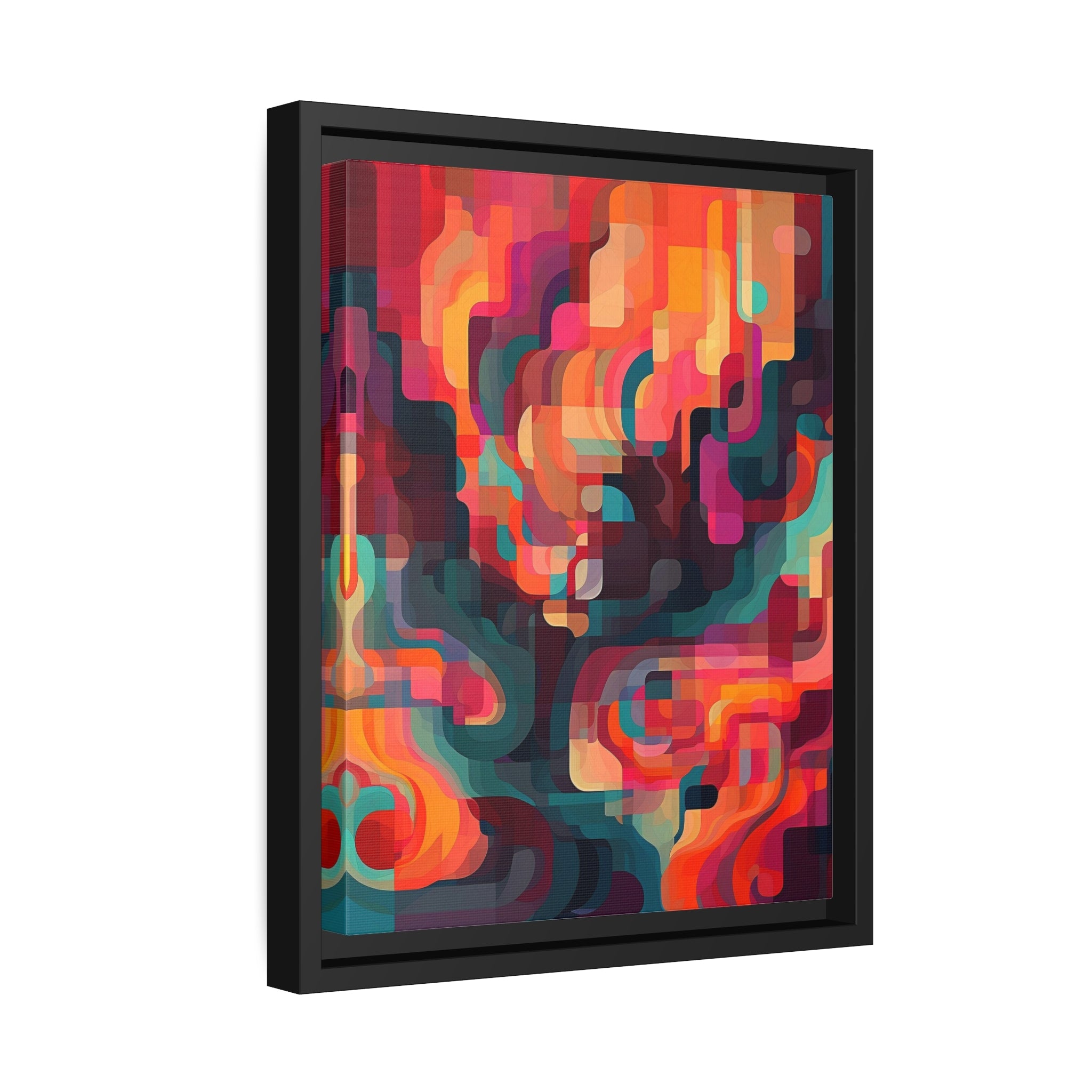 Modern Abstract I Matte Canvas, Black Frame