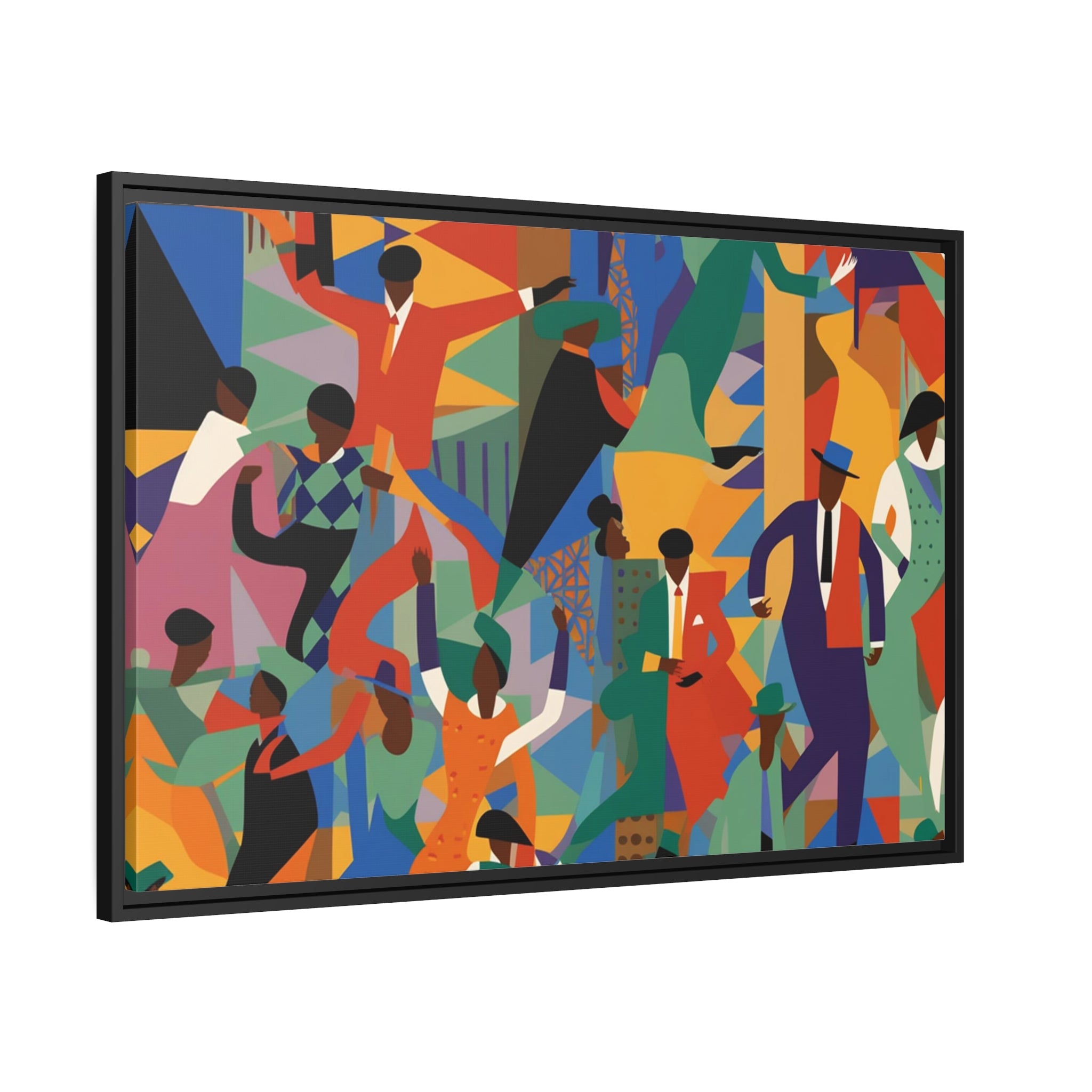 Harlem I Matte Canvas, Black Frame