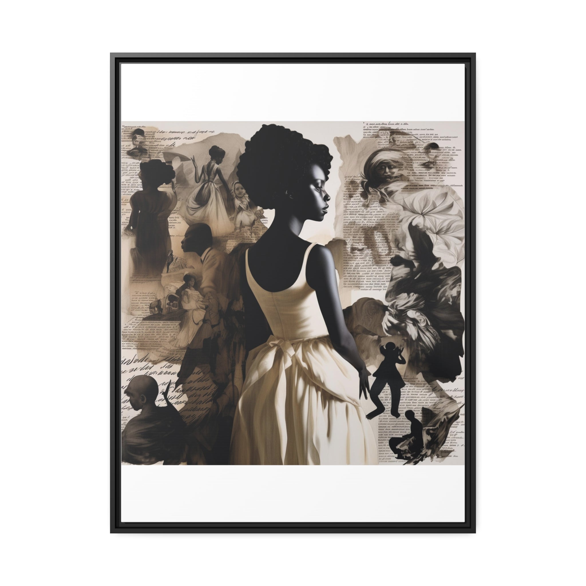 Wall Art Inspired by Kara Walke Matte Canvas, Black Frame