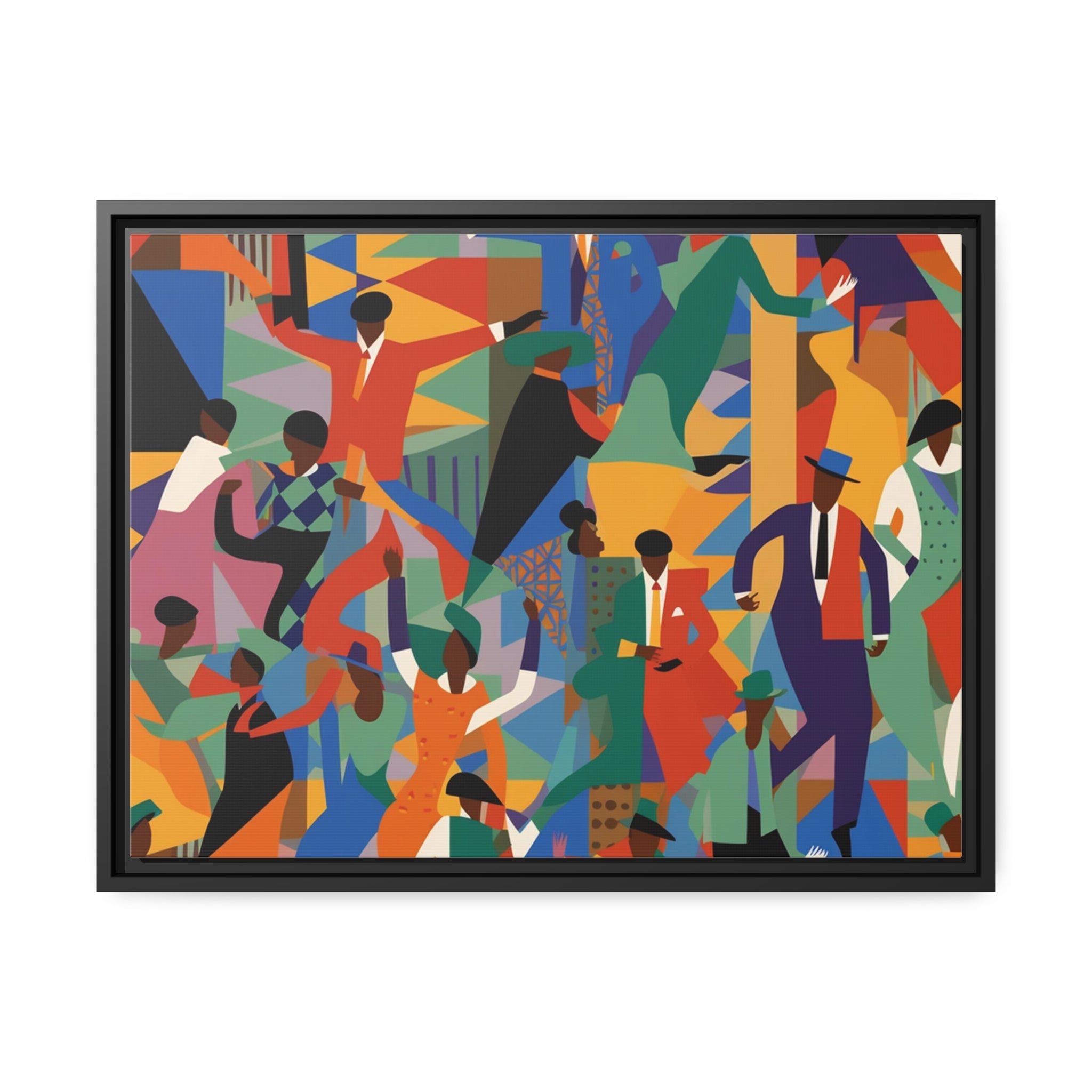Harlem I Matte Canvas, Black Frame