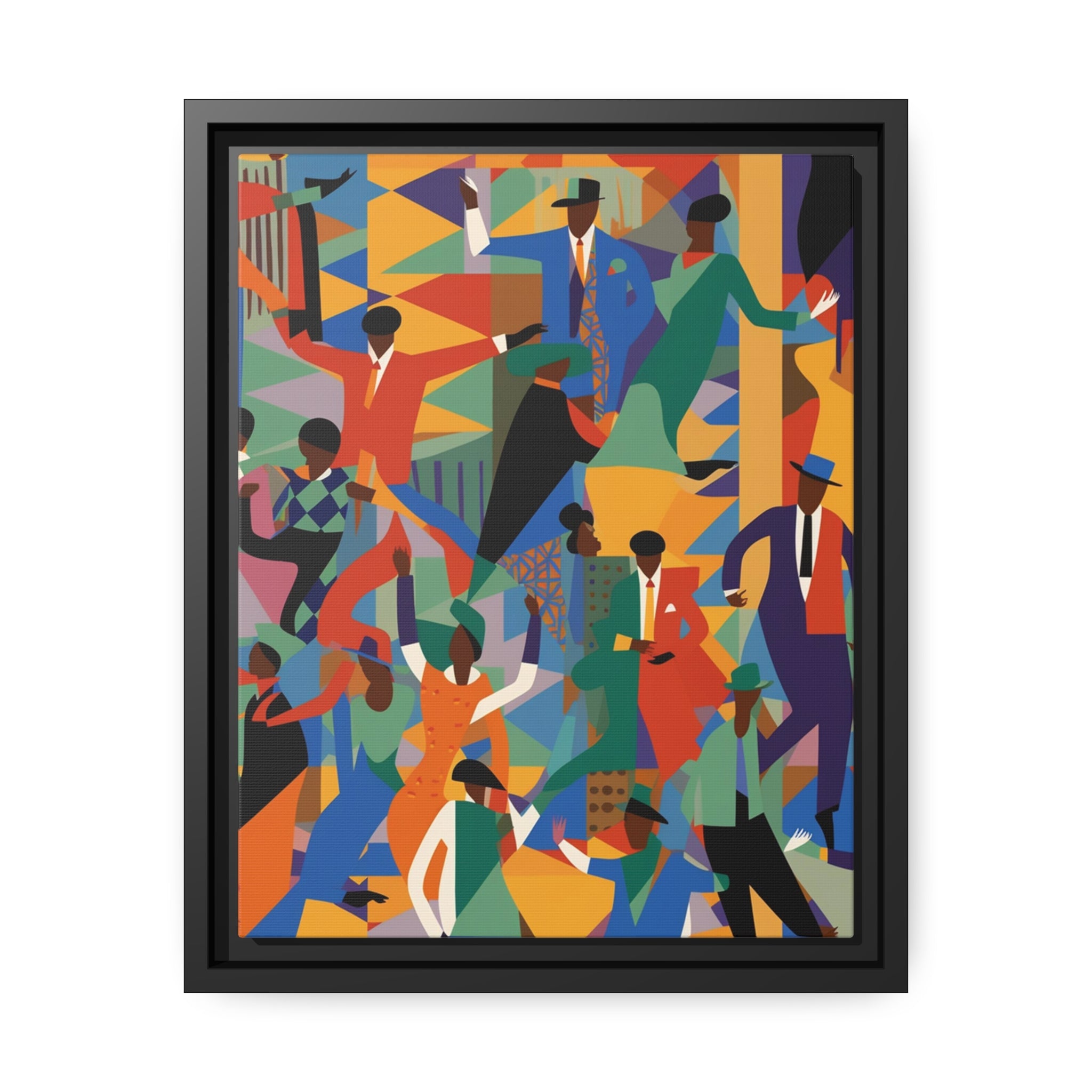 Harlem I Matte Canvas, Black Frame