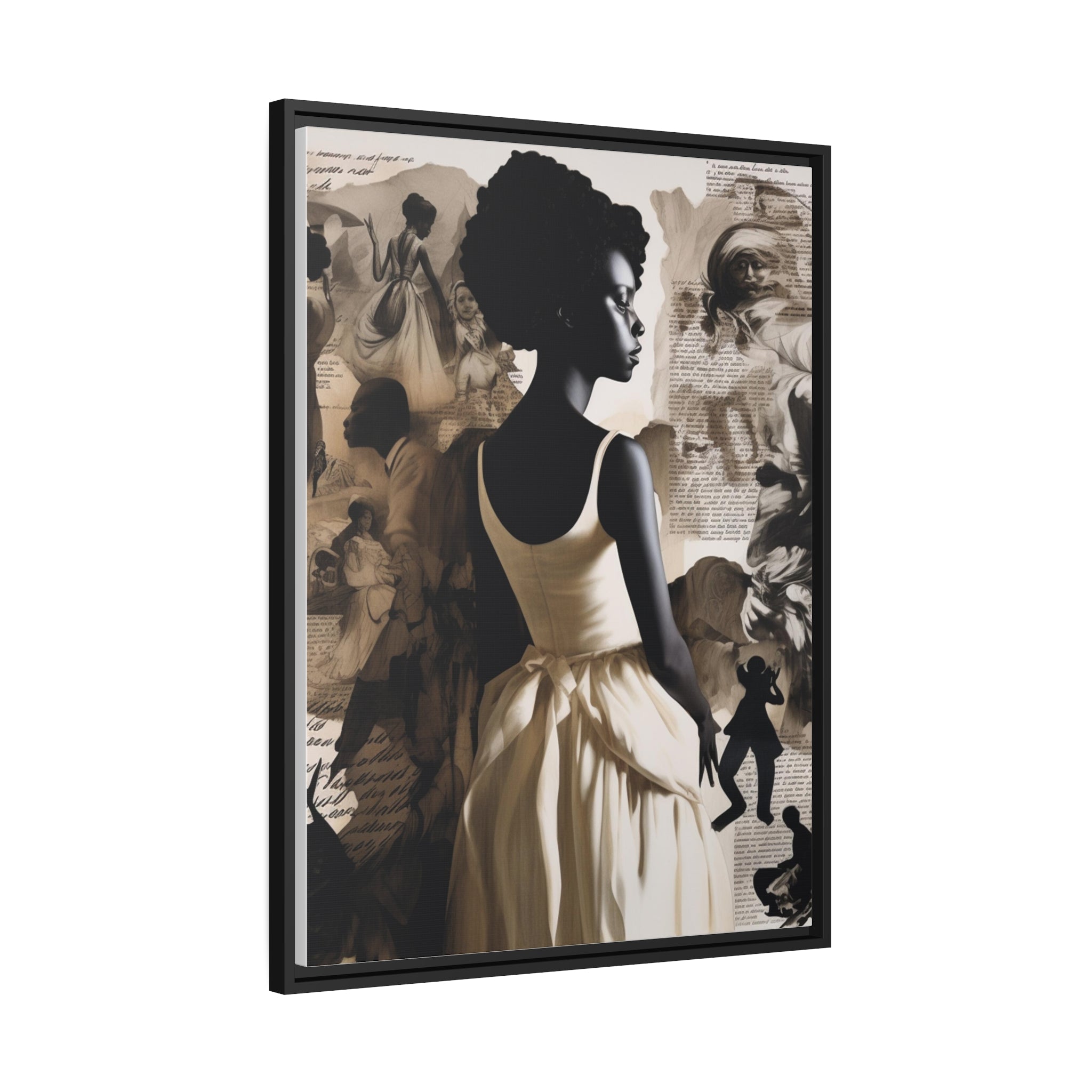 Wall Art Inspired by Kara Walke Matte Canvas, Black Frame