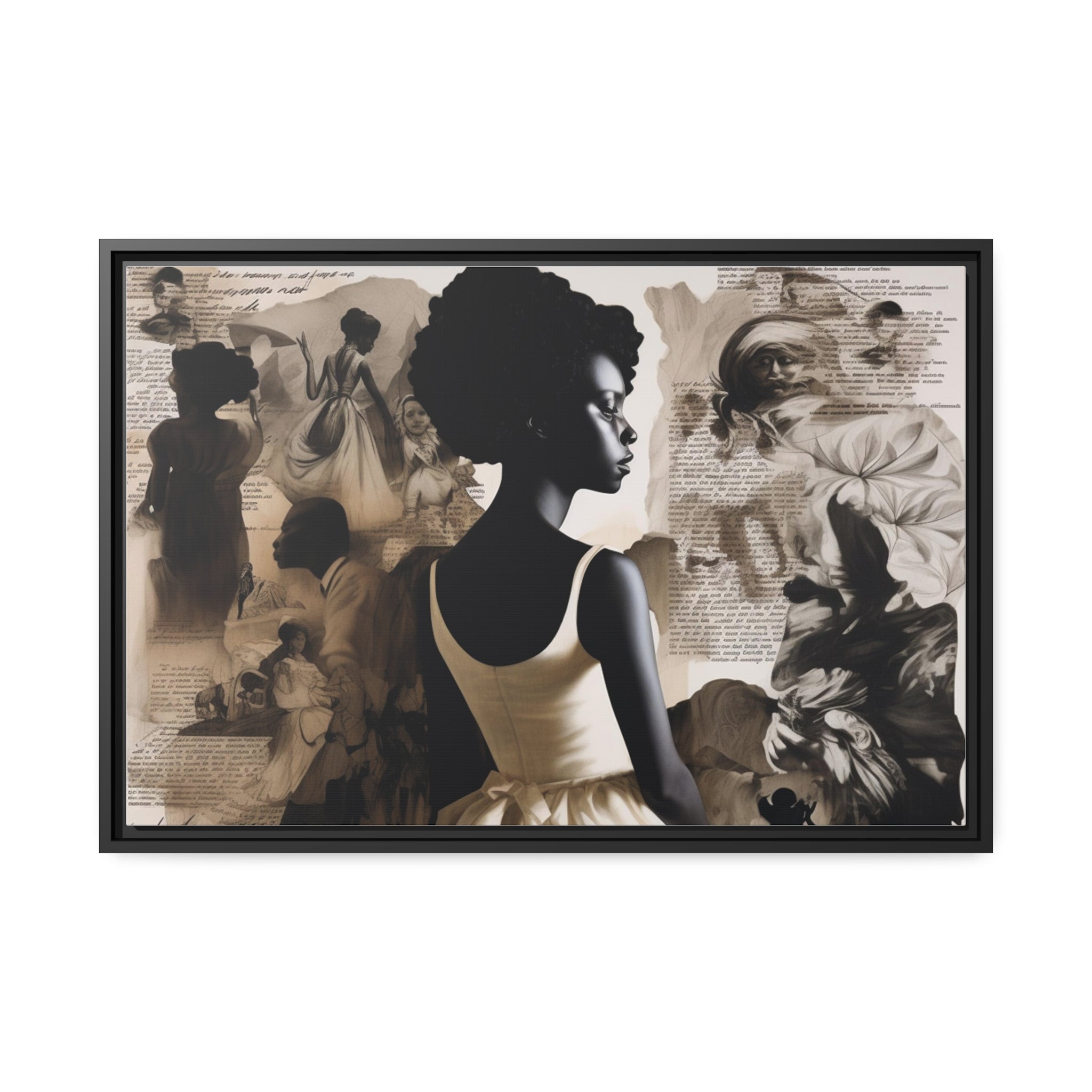 Wall Art Inspired by Kara Walke Matte Canvas, Black Frame