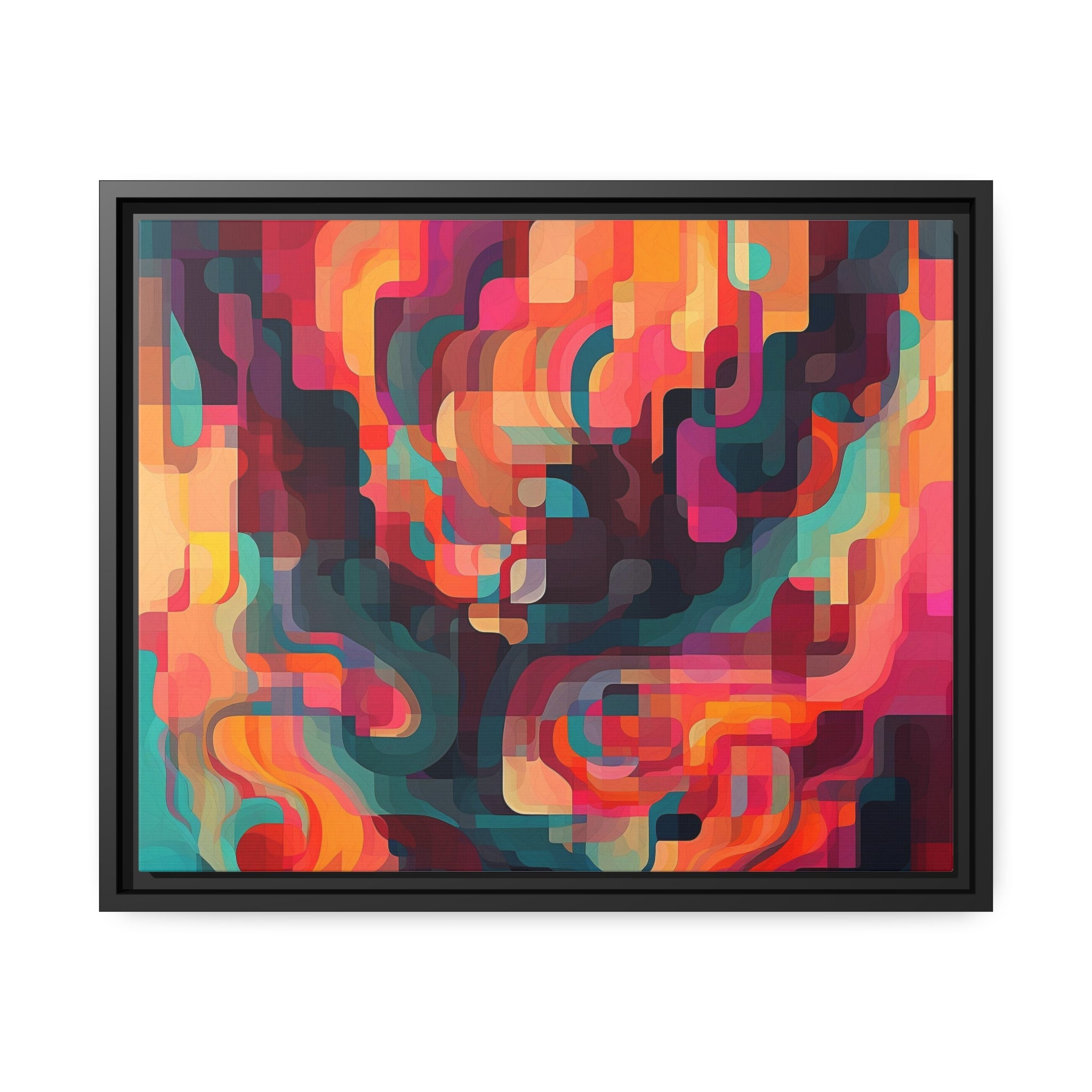 Modern Abstract I Matte Canvas, Black Frame
