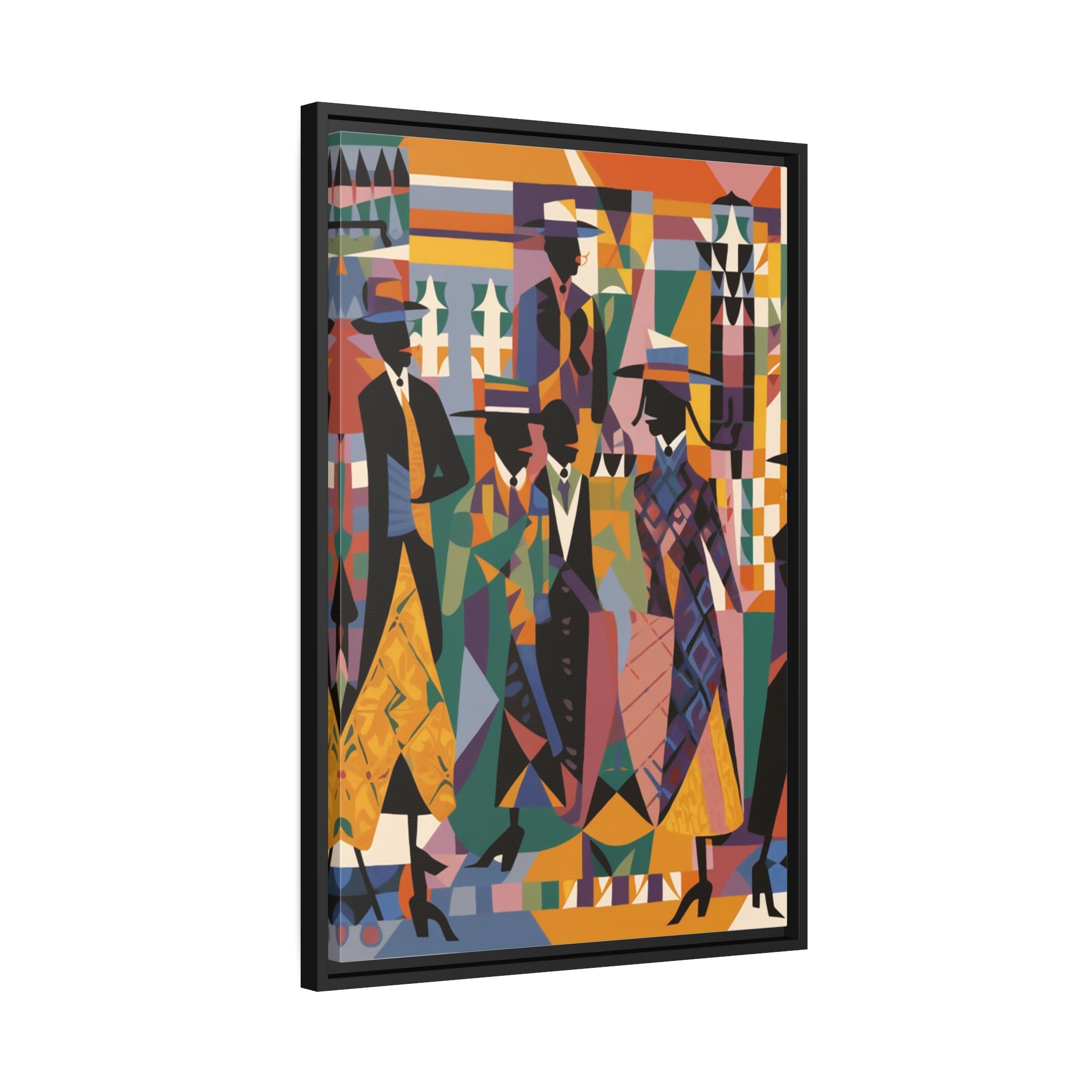 Renaissance I Matte Canvas, Black Frame