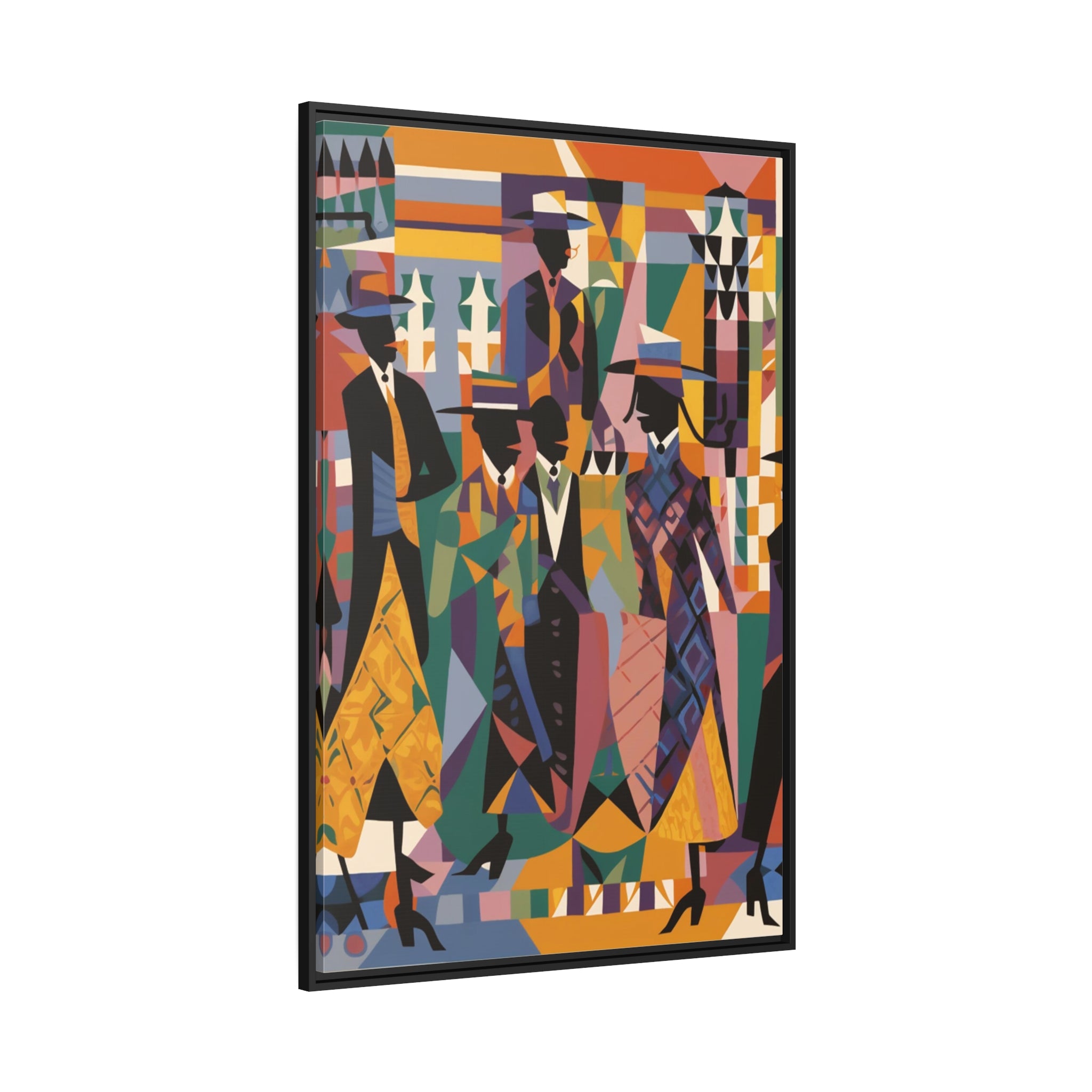 Renaissance I Matte Canvas, Black Frame
