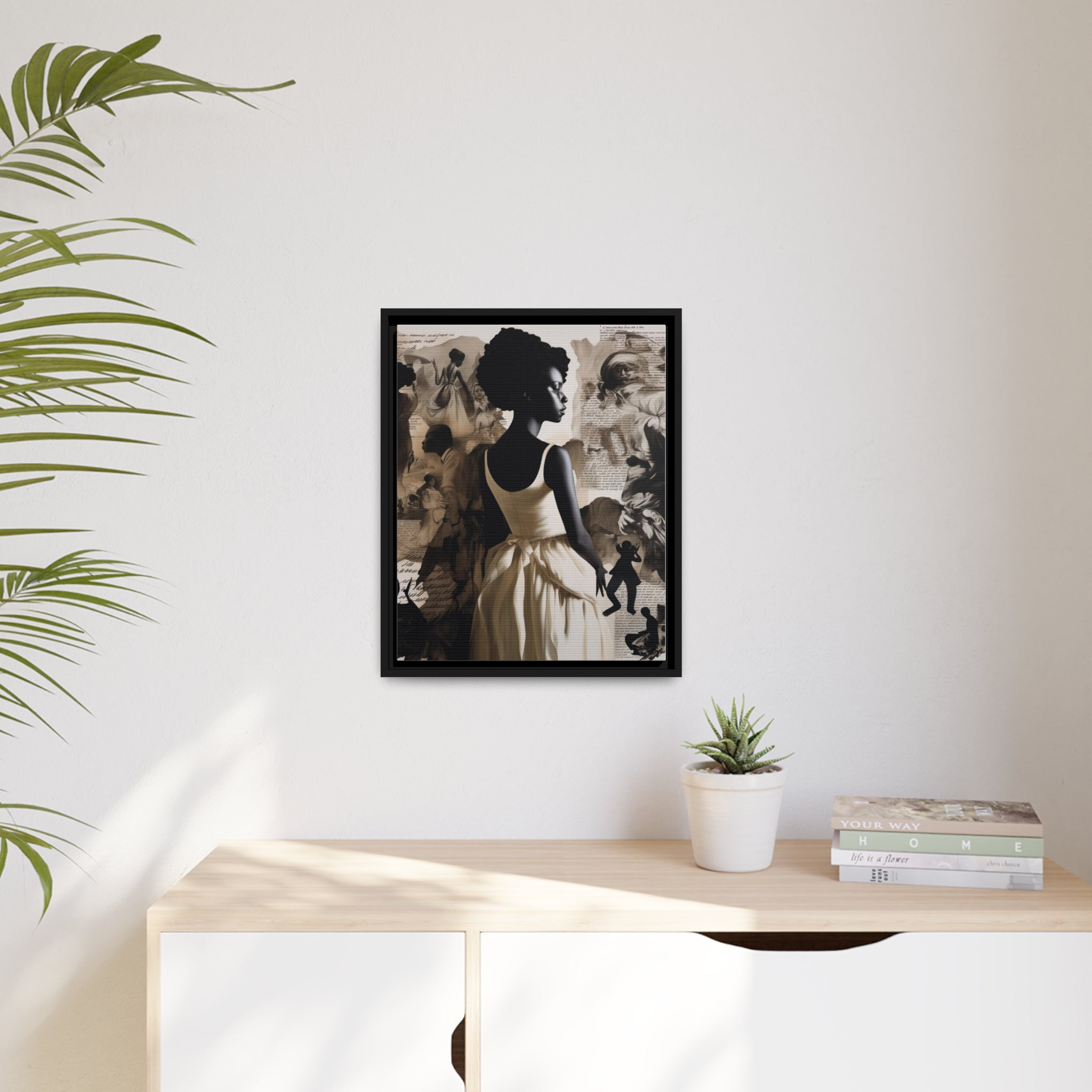 Wall Art Inspired by Kara Walke Matte Canvas, Black Frame
