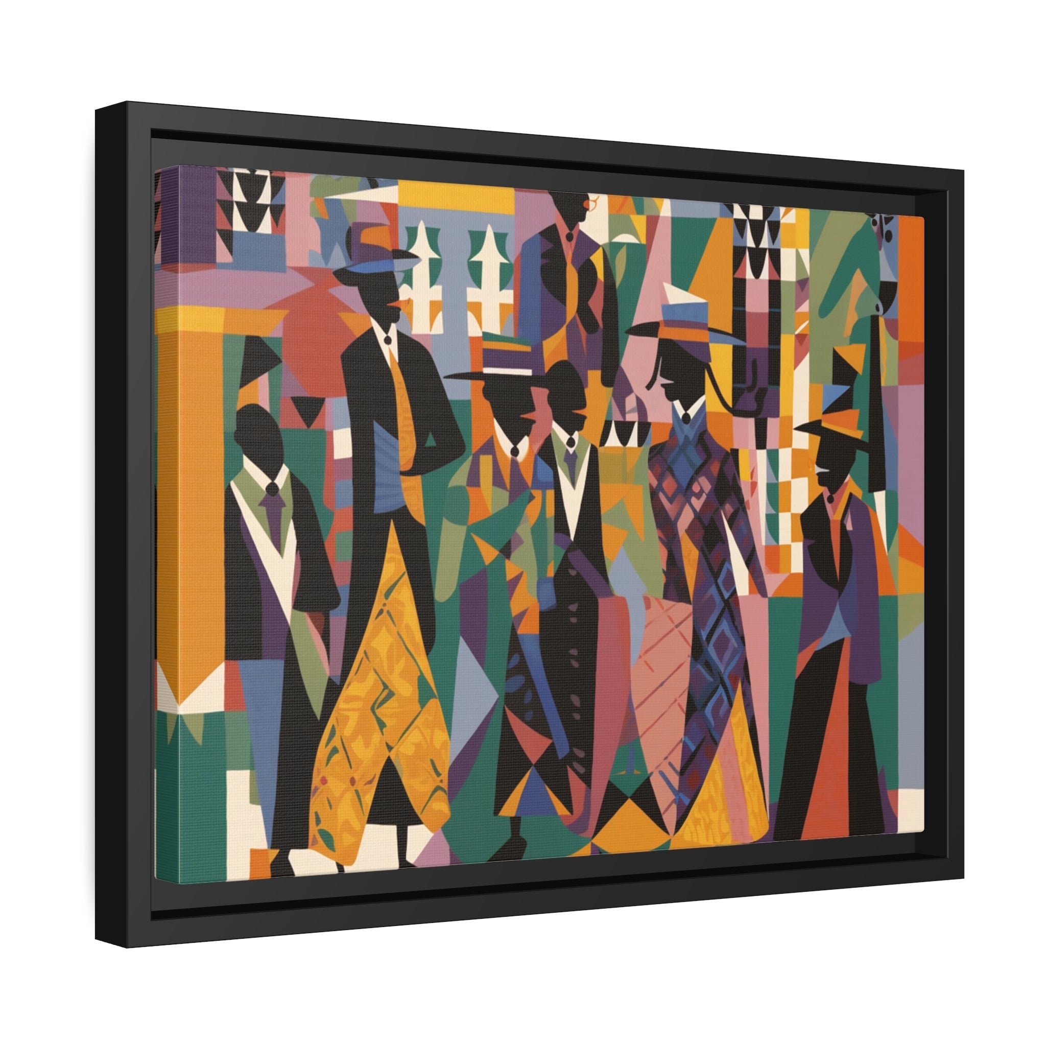 Renaissance I Matte Canvas, Black Frame