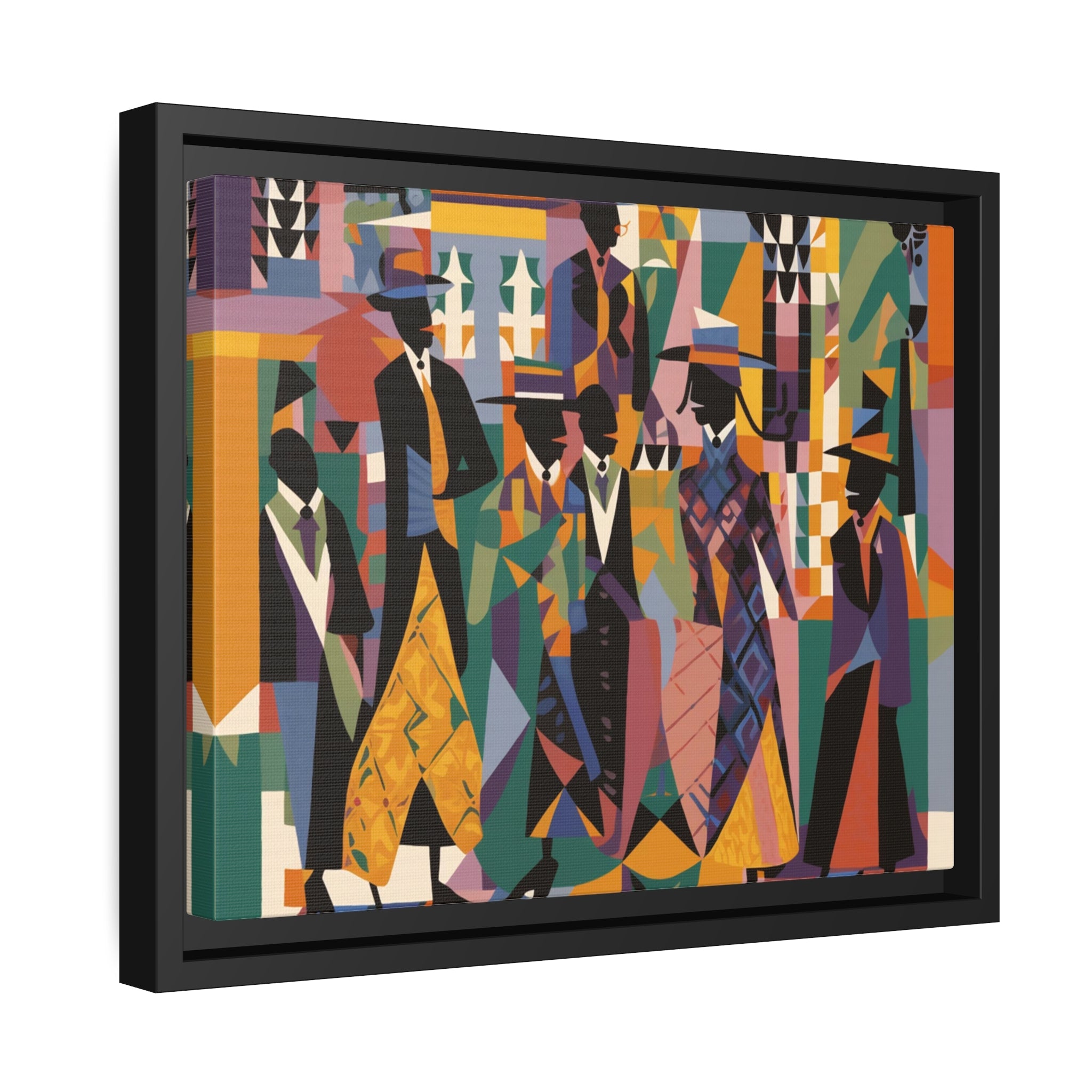 Renaissance I Matte Canvas, Black Frame