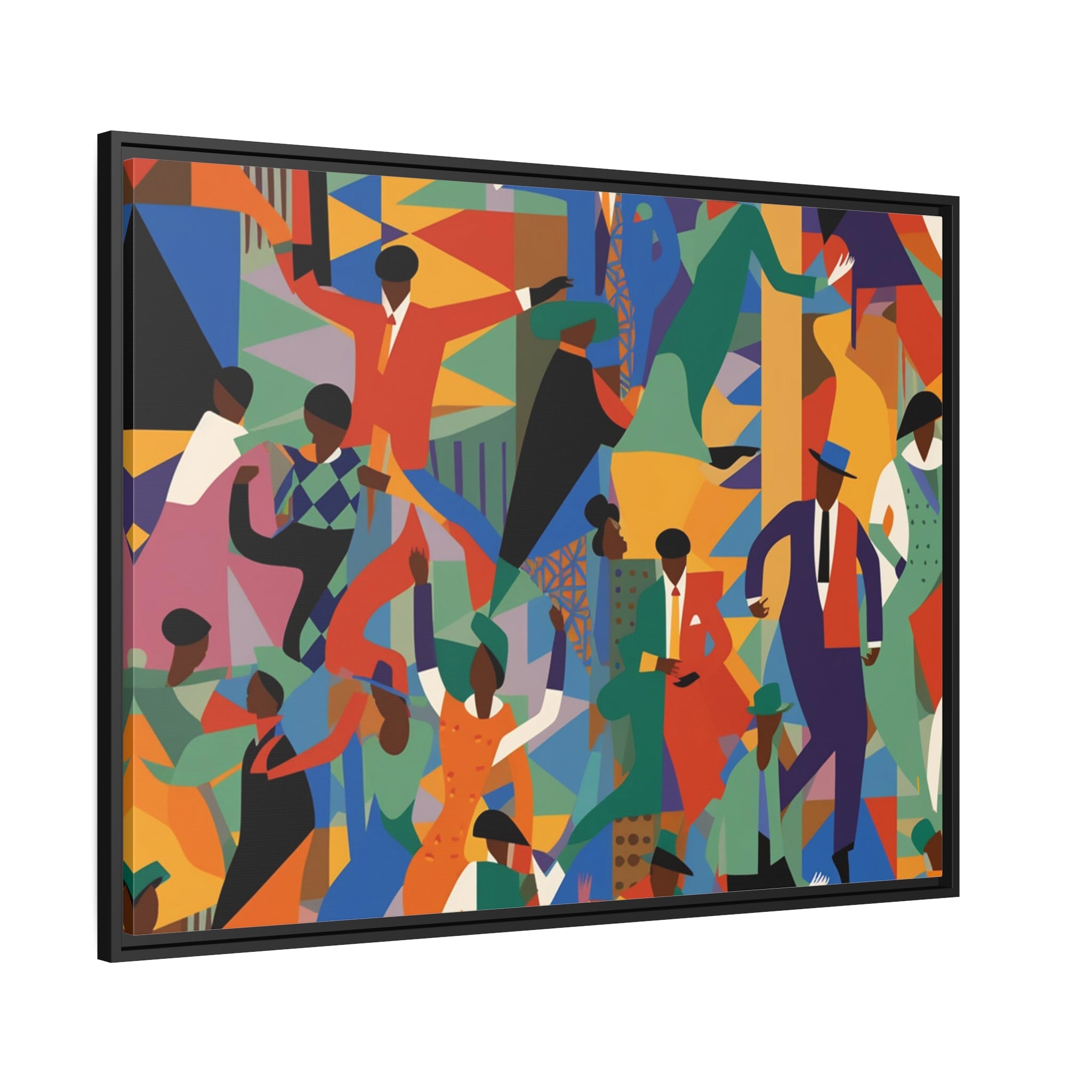 Harlem I Matte Canvas, Black Frame