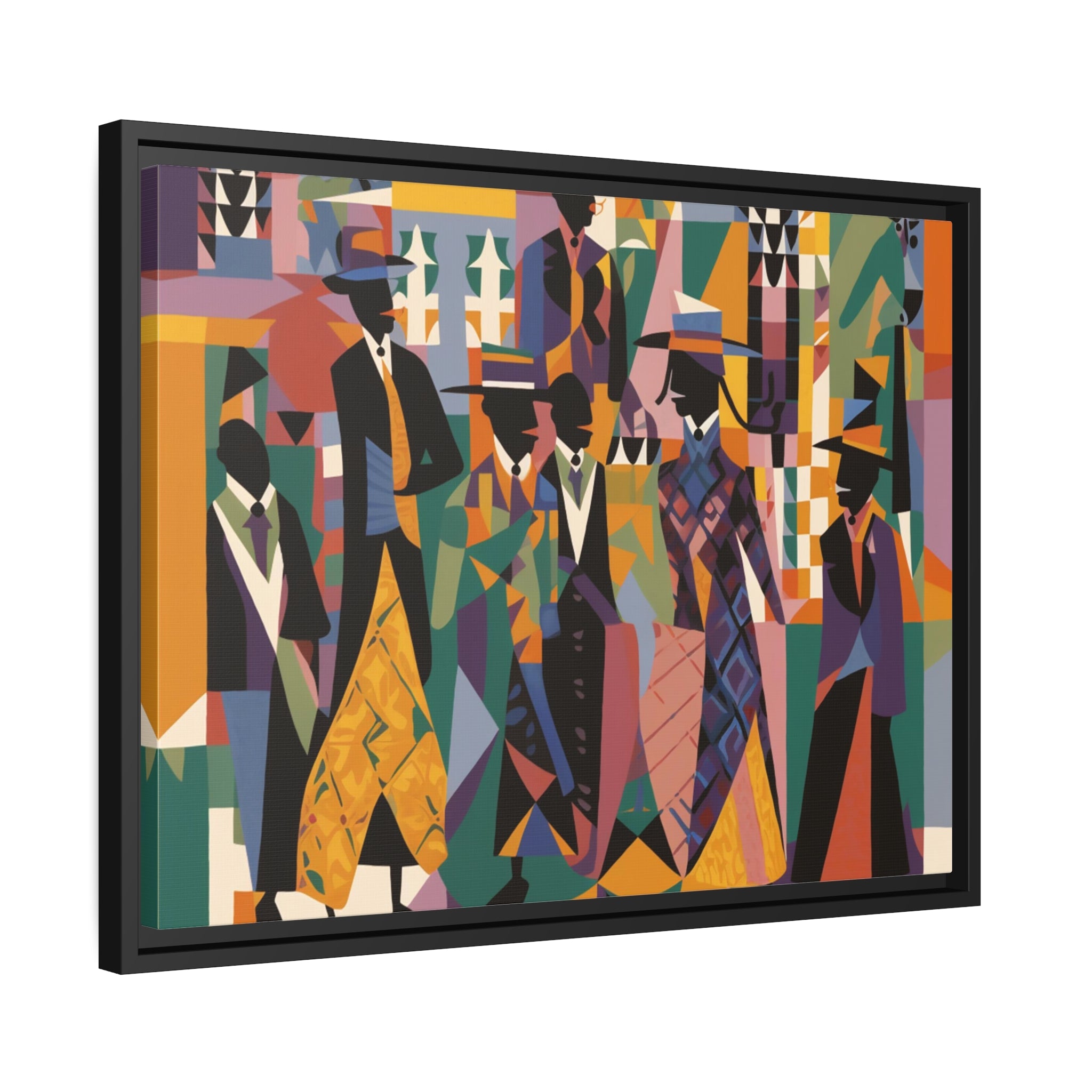 Renaissance I Matte Canvas, Black Frame