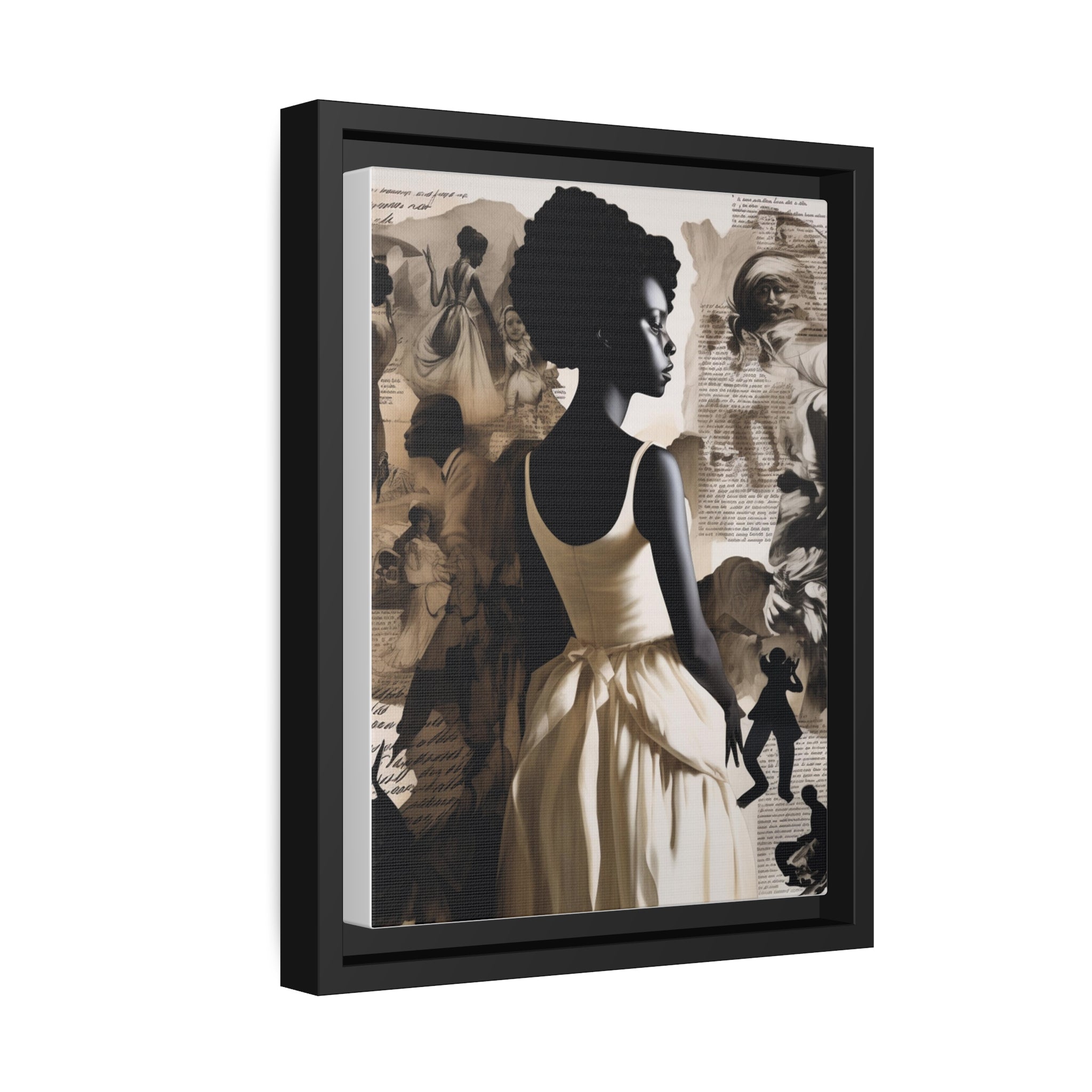 Wall Art Inspired by Kara Walke Matte Canvas, Black Frame