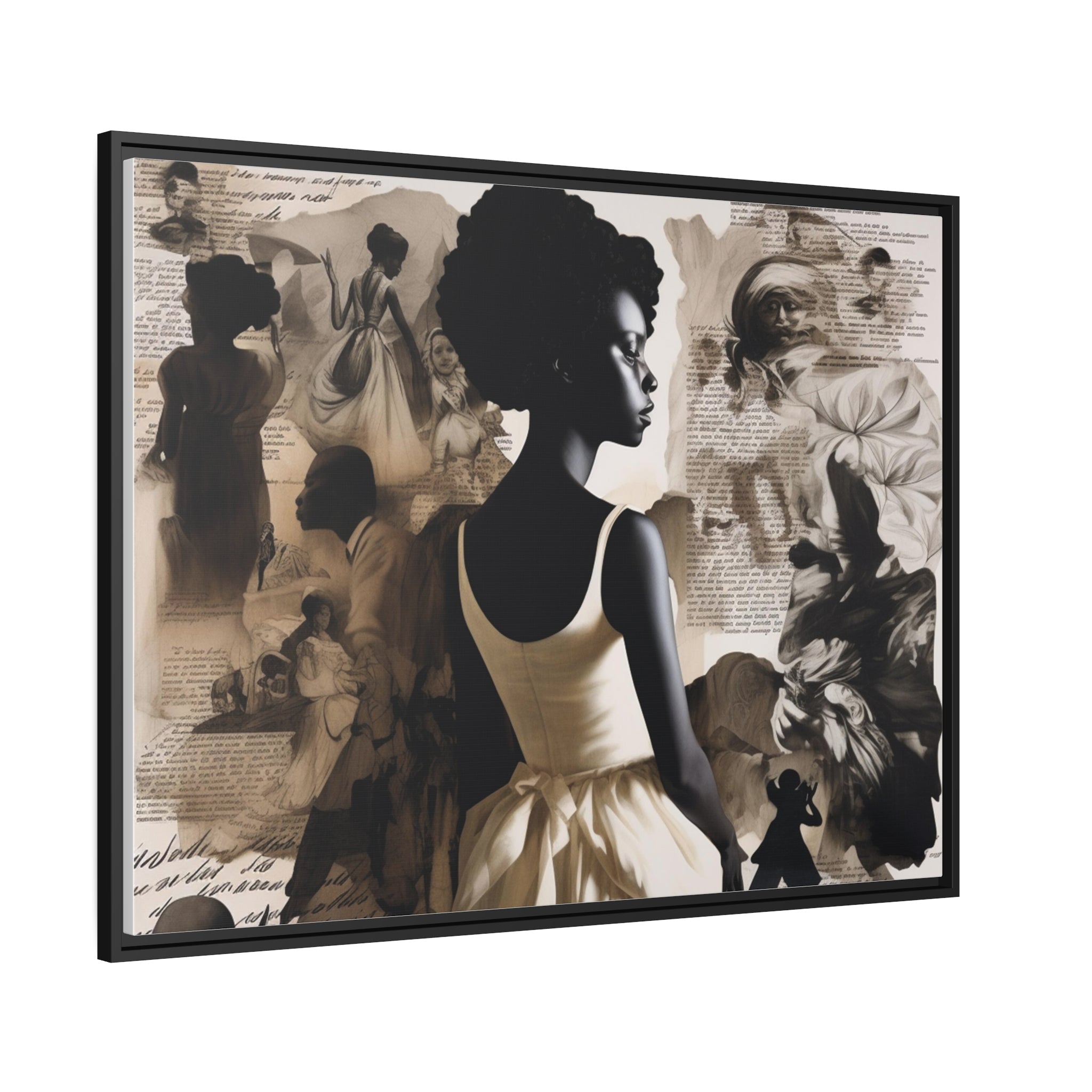 Wall Art Inspired by Kara Walke Matte Canvas, Black Frame