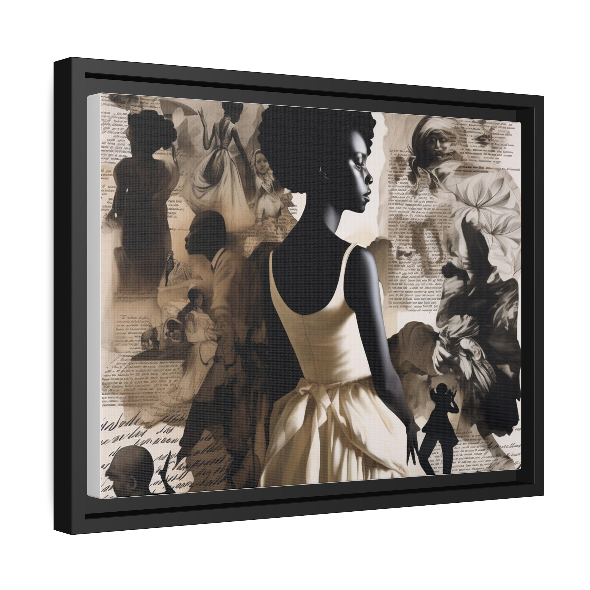 Wall Art Inspired by Kara Walke Matte Canvas, Black Frame