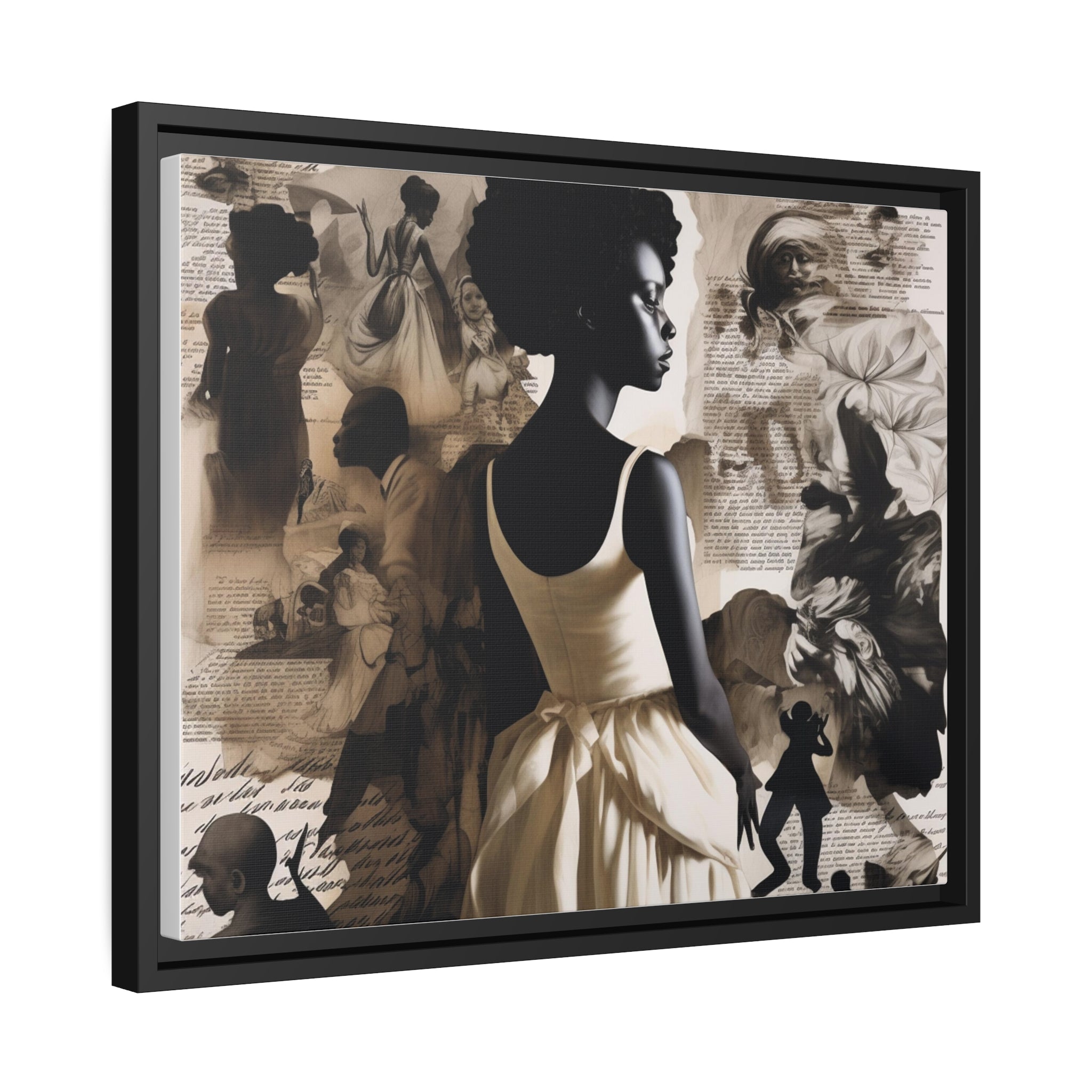 Wall Art Inspired by Kara Walke Matte Canvas, Black Frame