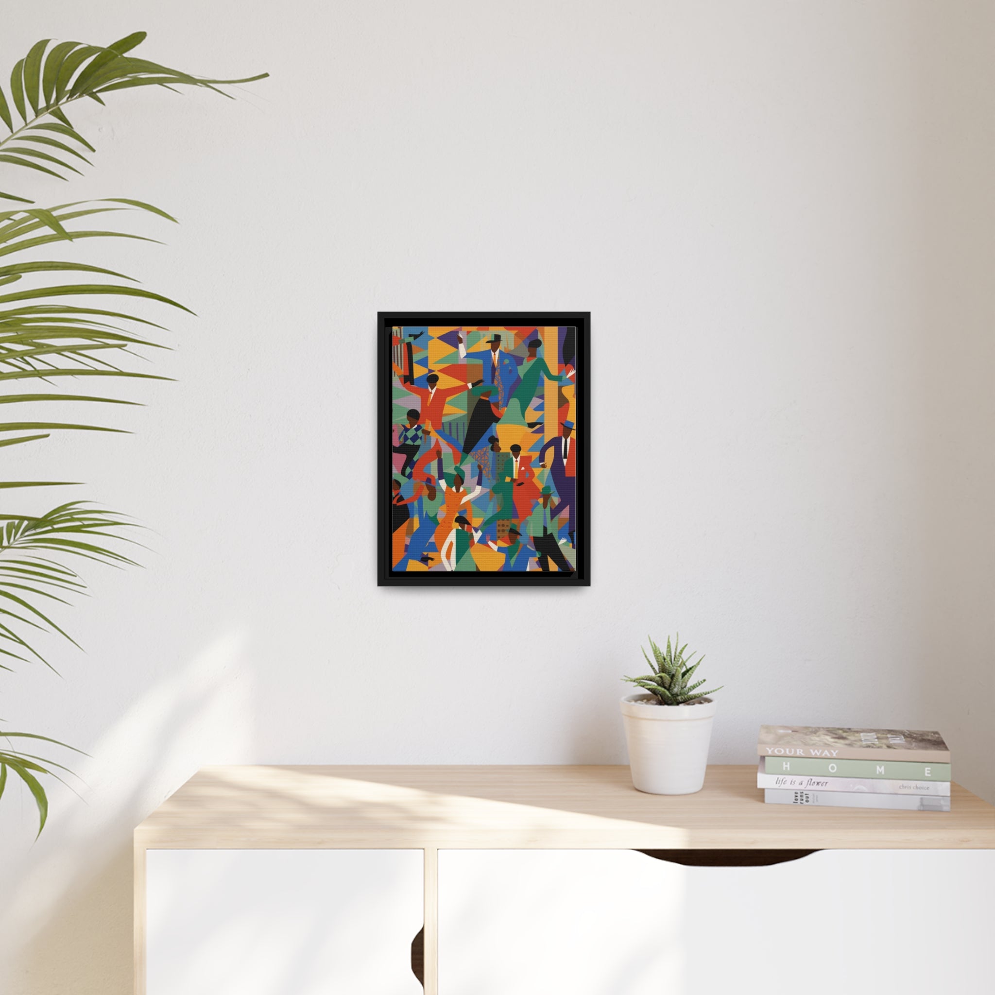 Harlem I Matte Canvas, Black Frame