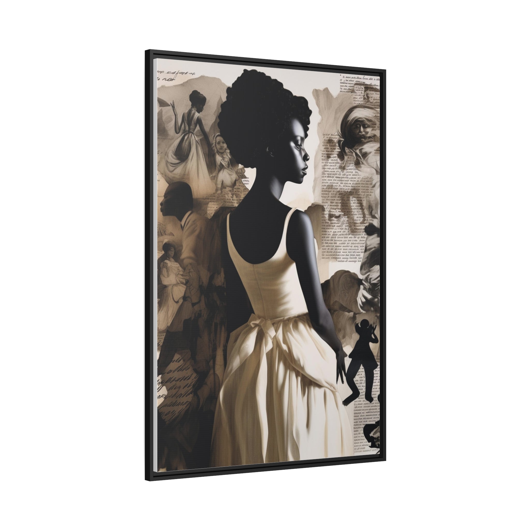Wall Art Inspired by Kara Walke Matte Canvas, Black Frame
