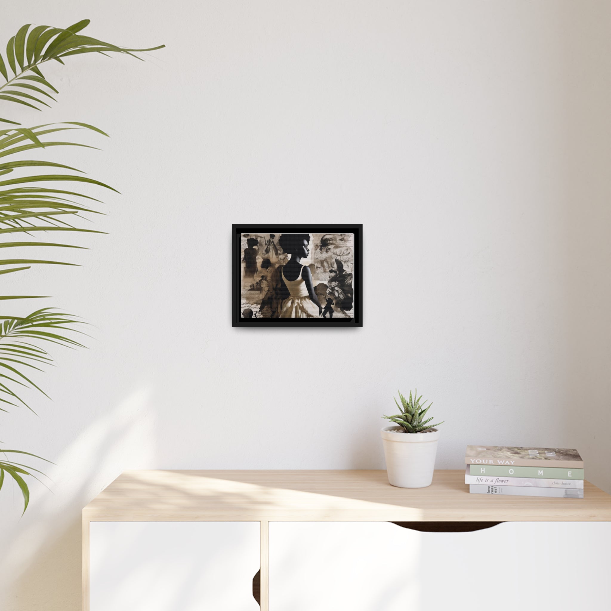 Wall Art Inspired by Kara Walke Matte Canvas, Black Frame