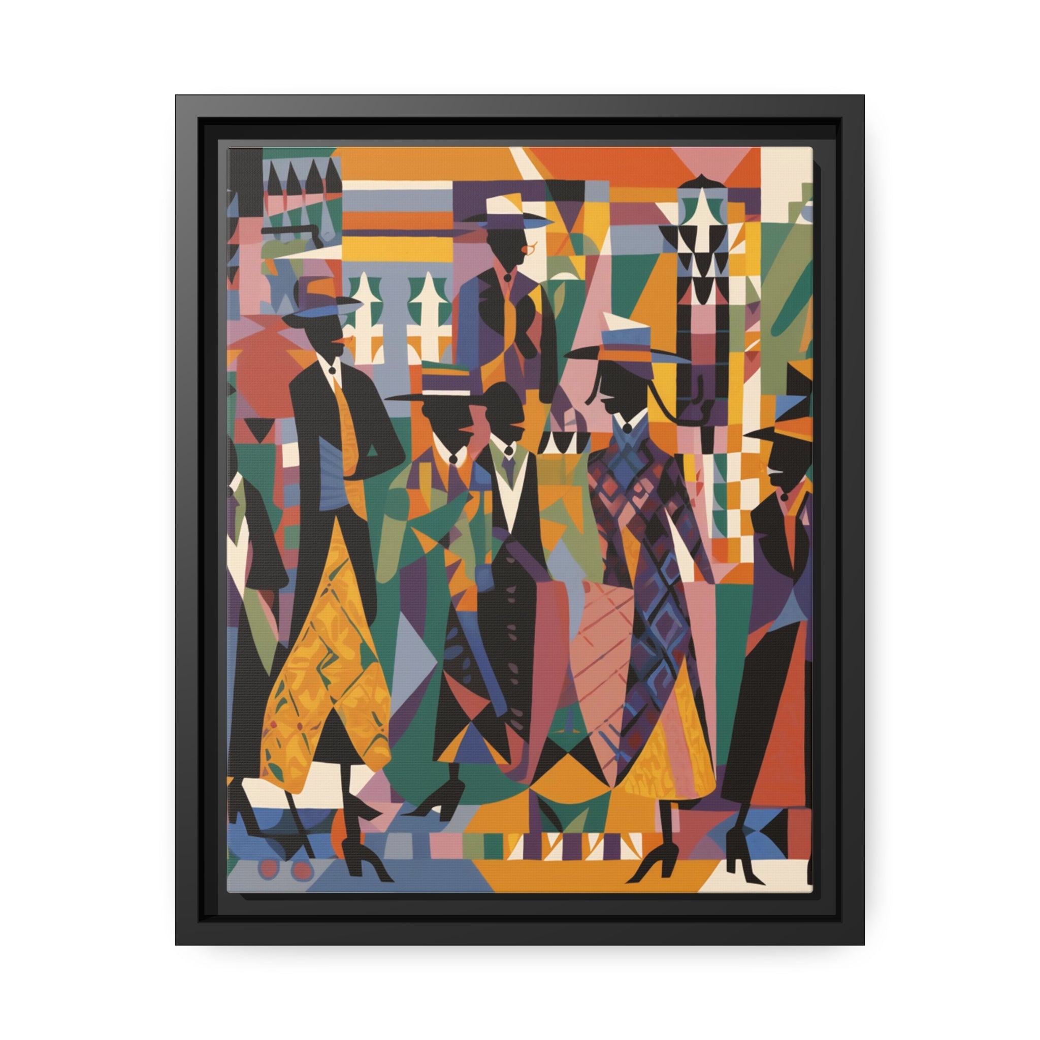 Renaissance I Matte Canvas, Black Frame