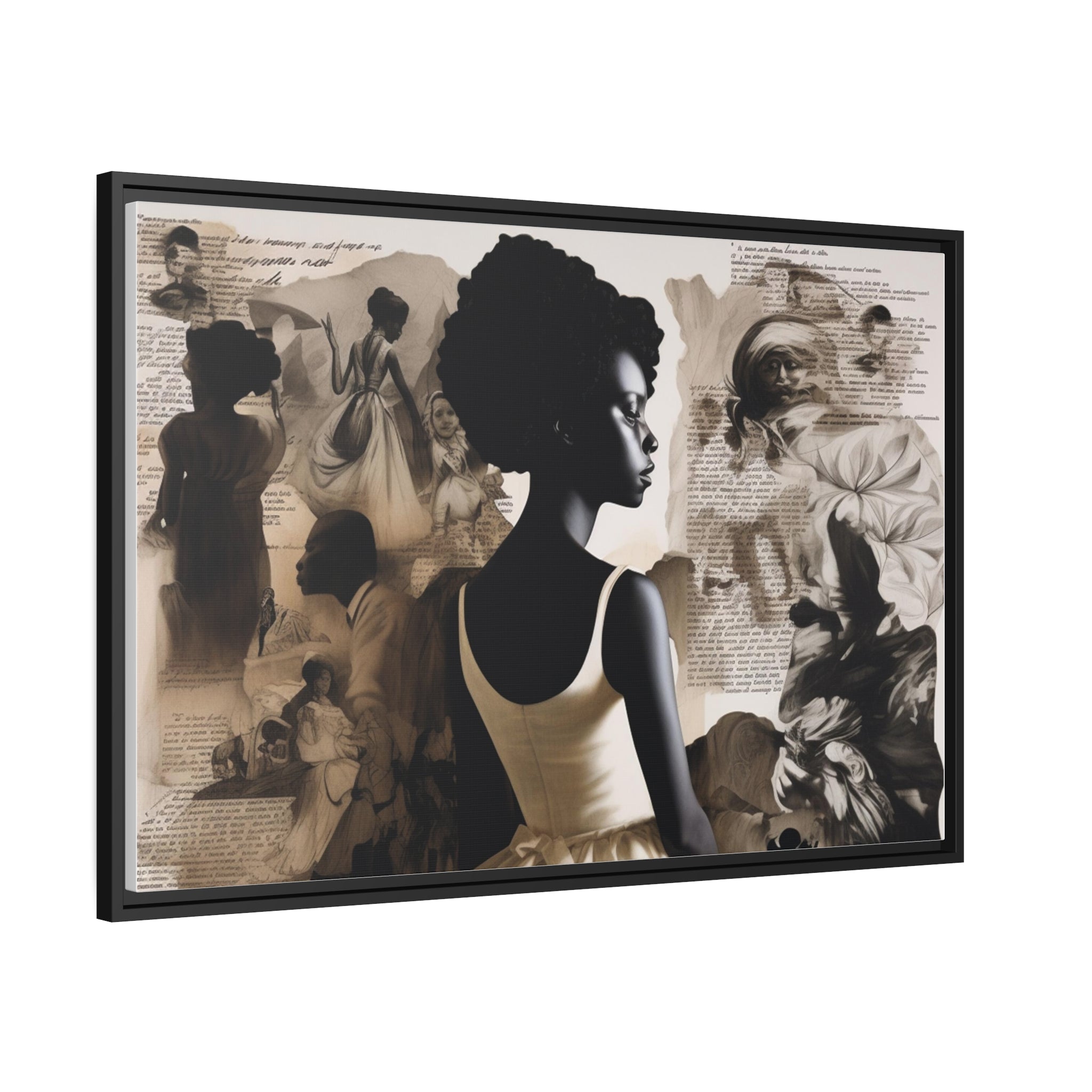 Wall Art Inspired by Kara Walke Matte Canvas, Black Frame
