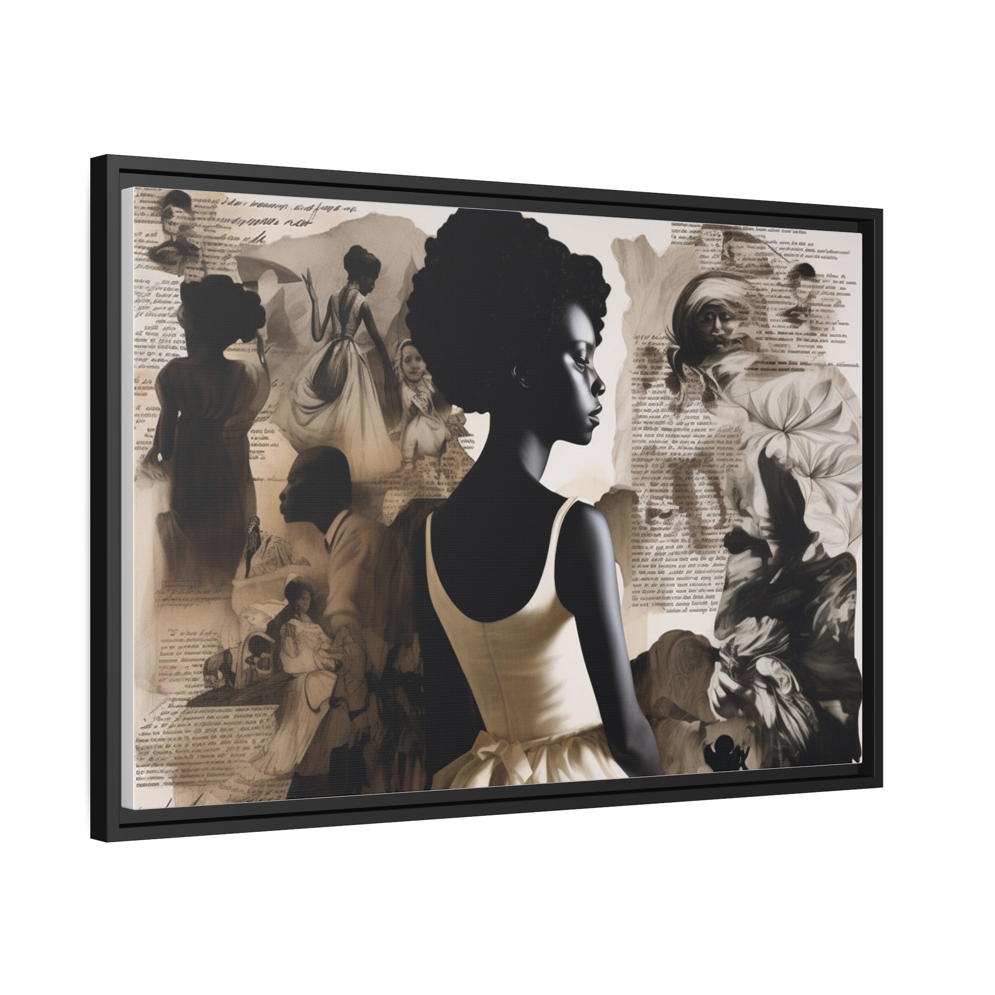 Wall Art Inspired by Kara Walke Matte Canvas, Black Frame